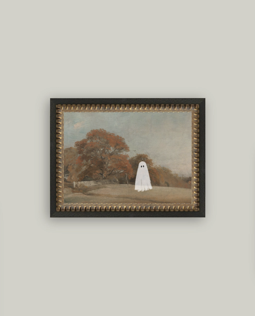 Autumn Field Ghost Framed Antique Art