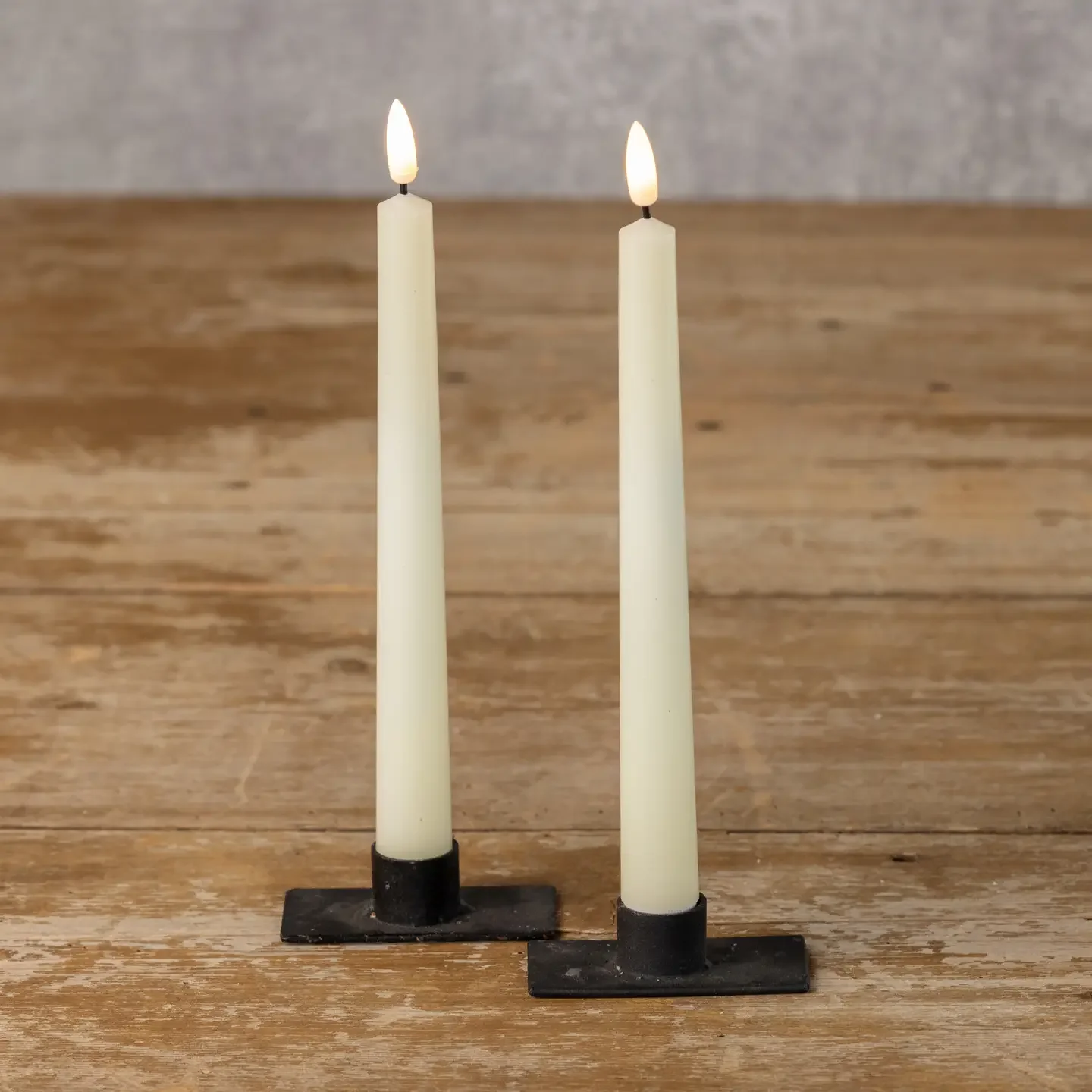 Flame Drop Cream Taper Candle