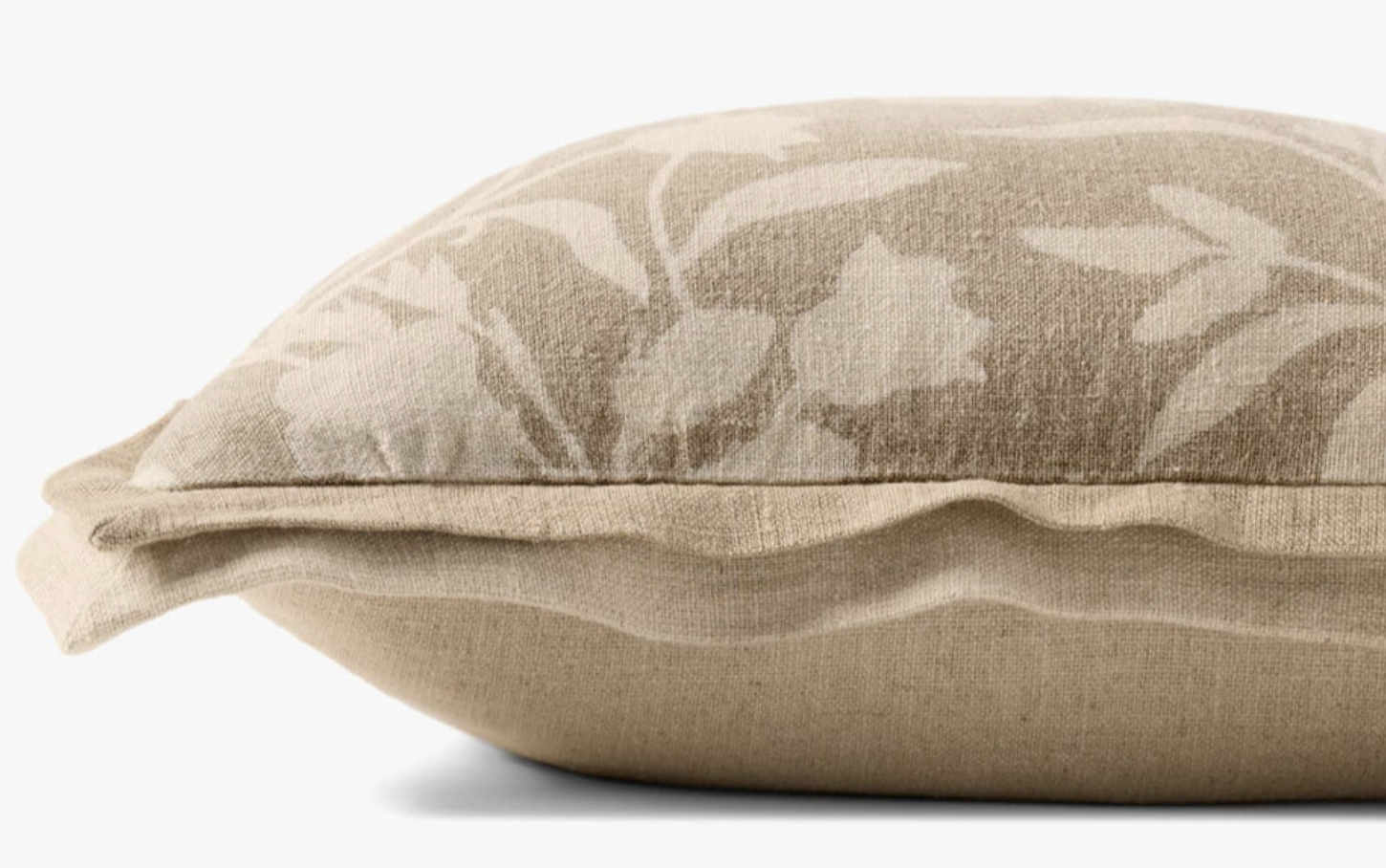 Natural Floral Throw Pillow