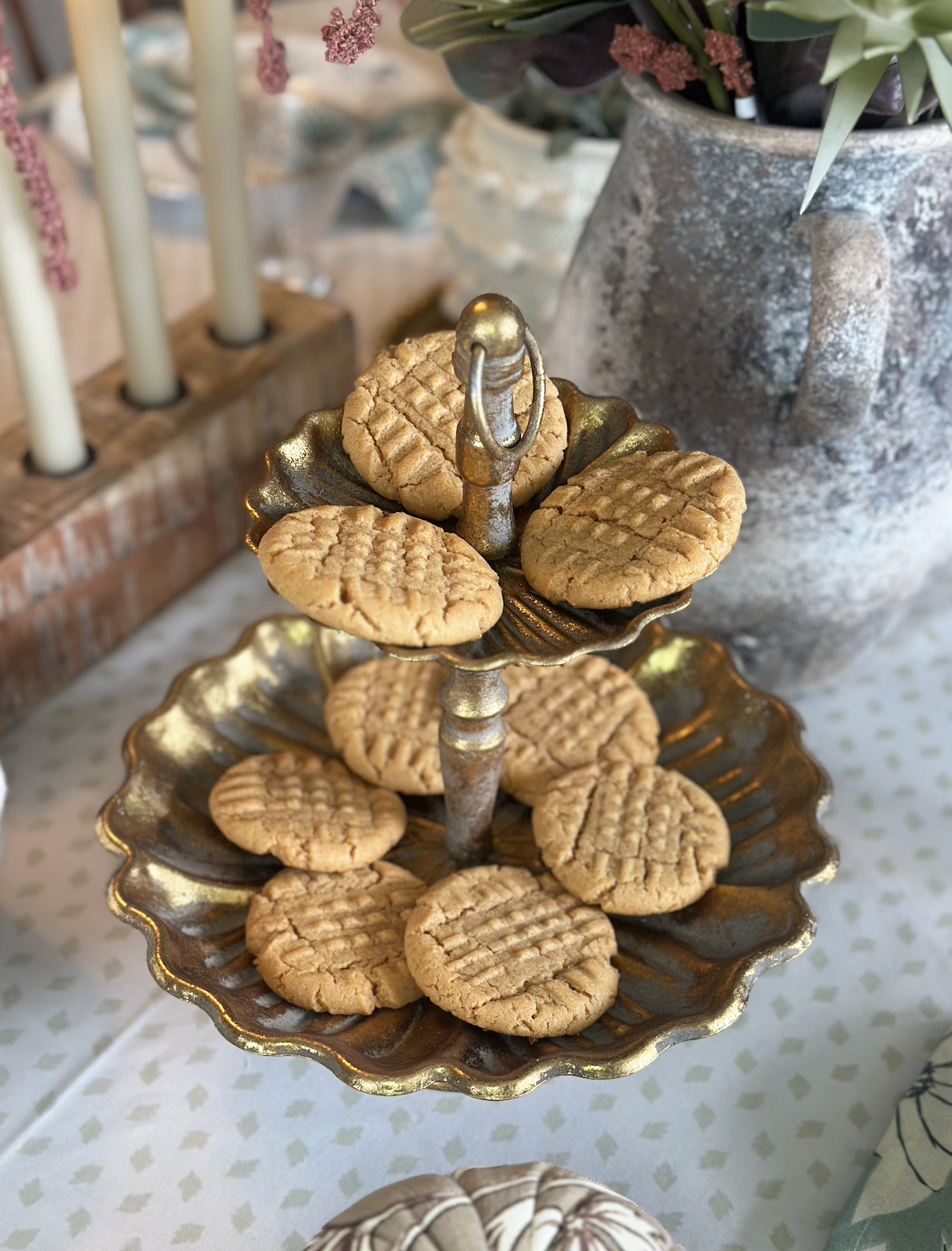 Gold Deco Tiered Tray