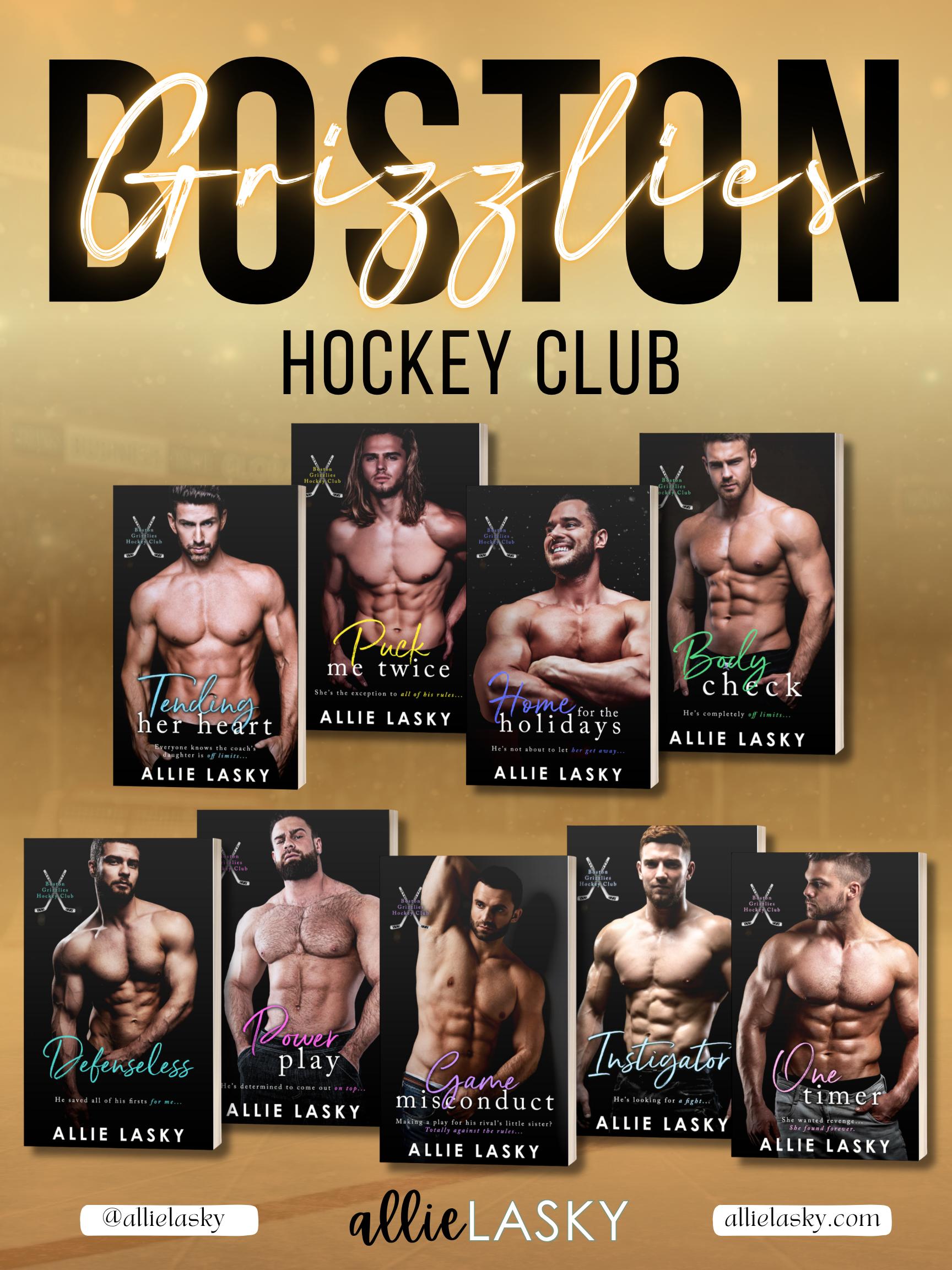 Boston Grizzlies 9-Book Series (ONE TIMER PRE-ORDER)