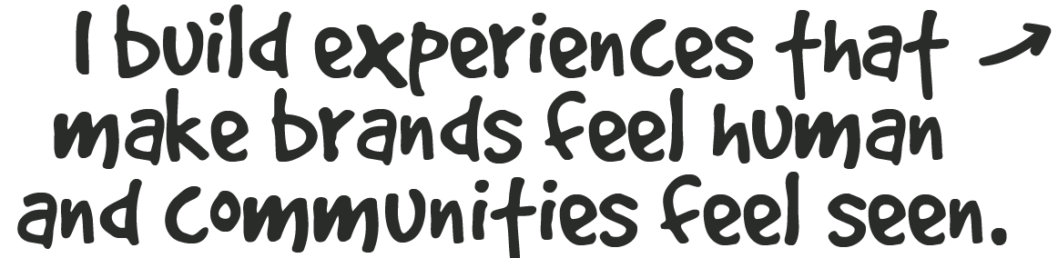 Aaliyah Taylor, experiential marketing strategist and community builder, with the headline 'I build experiences that make brands feel human and communities feel seen'