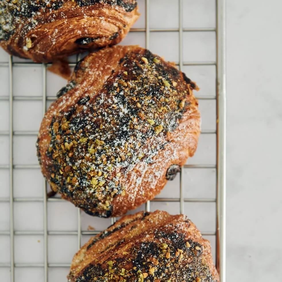 sourdough chocolate hazelnut croissant