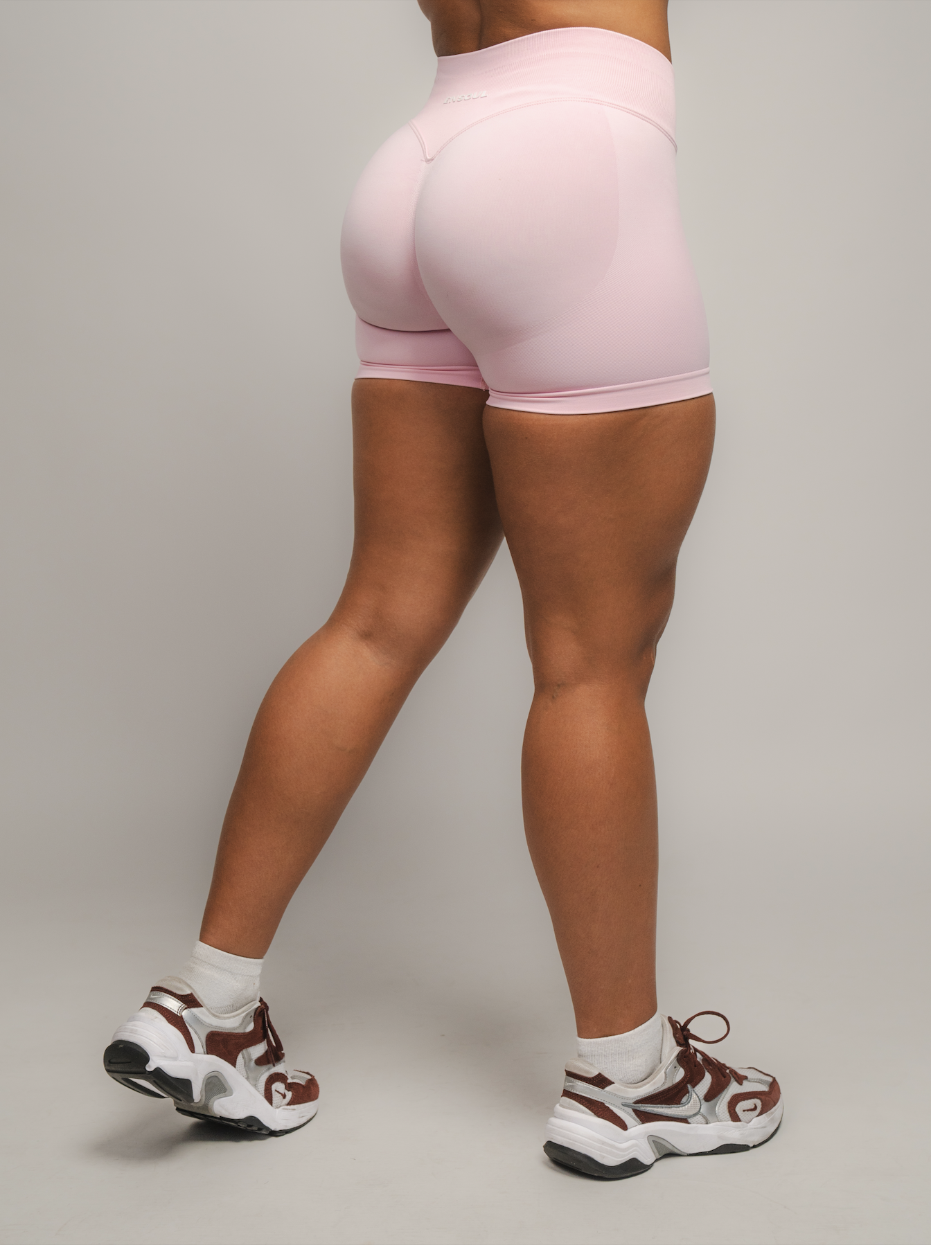 Shorts Rosados Deportivos de Cintura Alta
