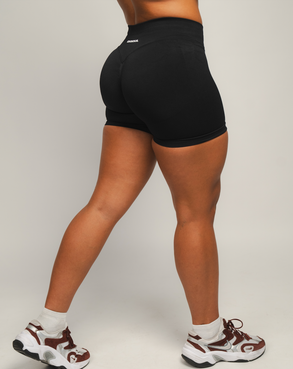 Aura Sculpt Shorts — Onyx Black