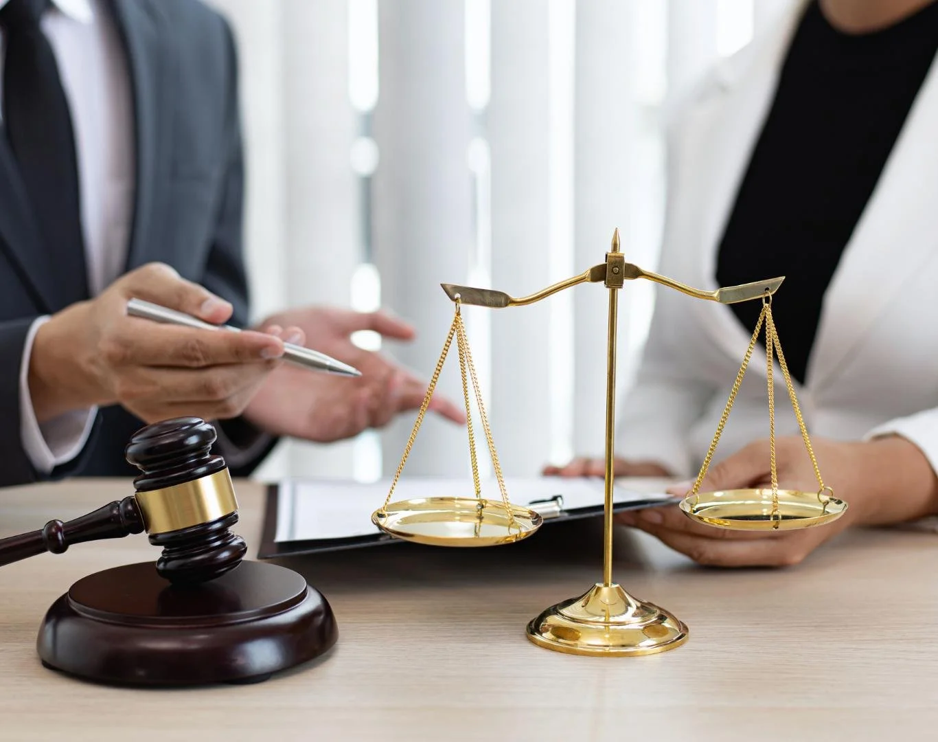 Business lawyer in Kinston, NC advising local company on contracts