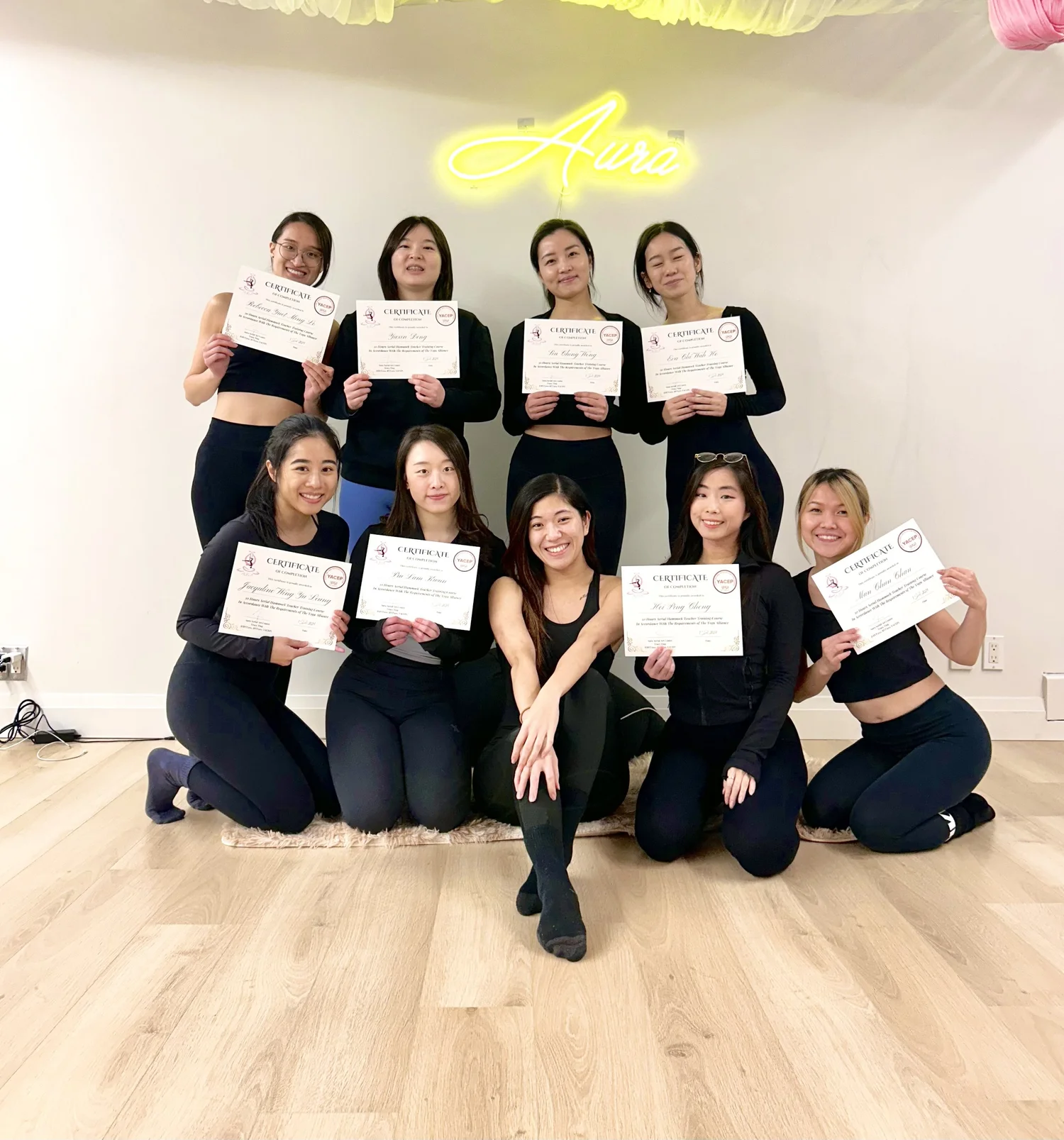 Aura Double-Point Teacher Training Cohort 1 graduates