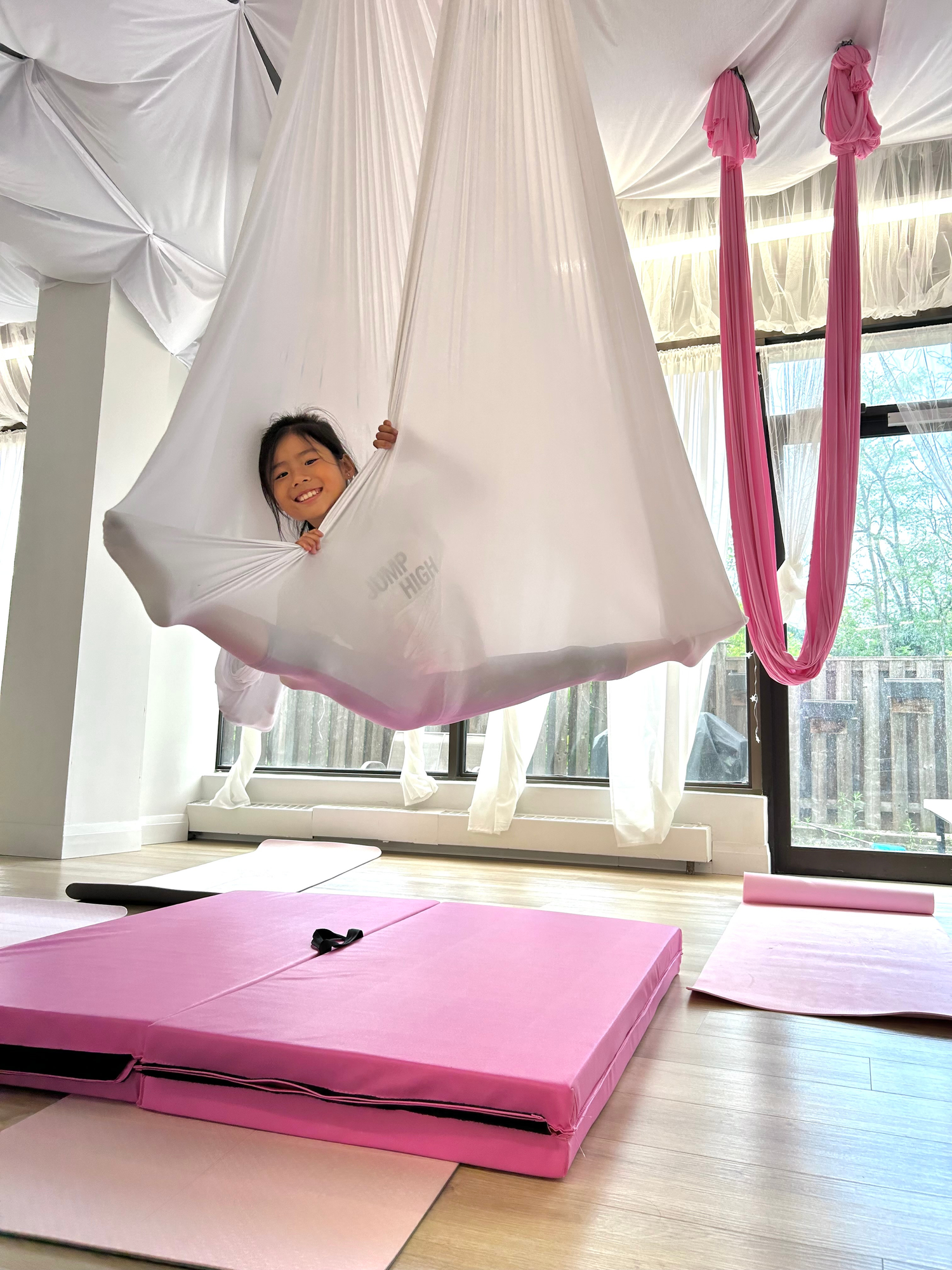 Kids aerial class at Aura Aerial Art Centre