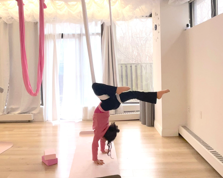 Kids aerial class at Aura