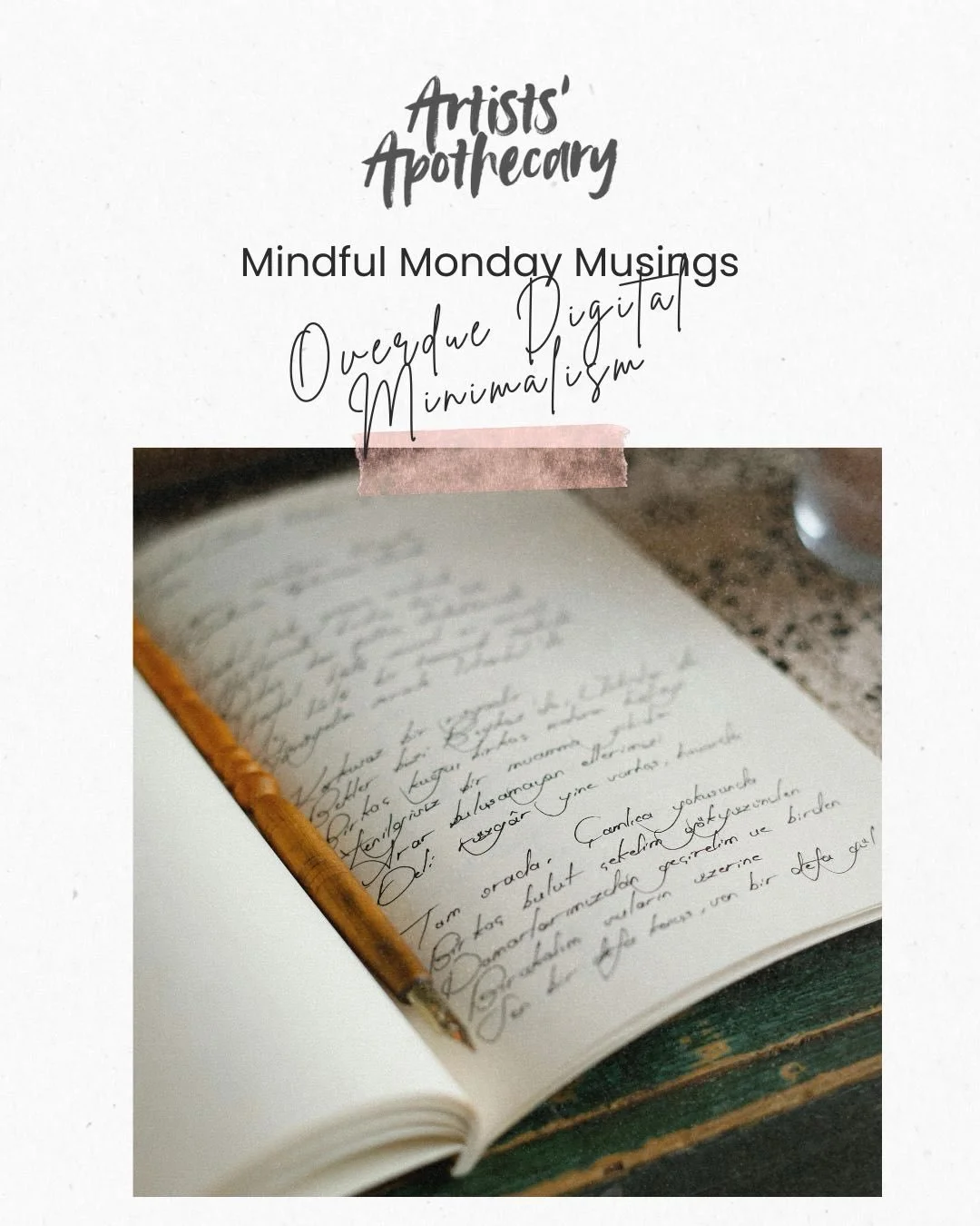 Our focus is our most valuable currency, yet we give it away for free to every &ldquo;ping&rdquo; and &ldquo;red dot&rdquo; on our screens.

When was the last time you sat in a room without a screen competing for your attention? 
Today&rsquo;s #Monda