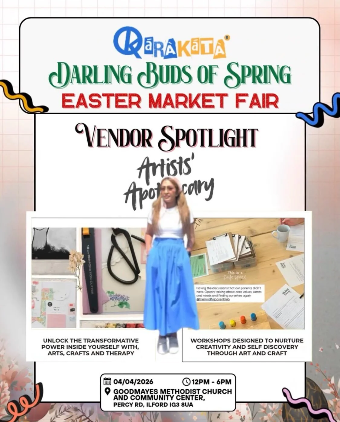 Artists&rsquo; Apothecary is popping up this Easter! 🌷
Join us at the Darling Buds of Spring Easter Market Fair &mdash; Saturday 4th April, 12&ndash;6pm at Goodmayes Methodist Church &amp; Community Centre, Ilford.
Unlock the transformative power of