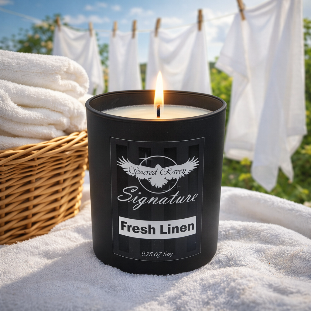 Fresh Linen 9.25oz Soy Candle