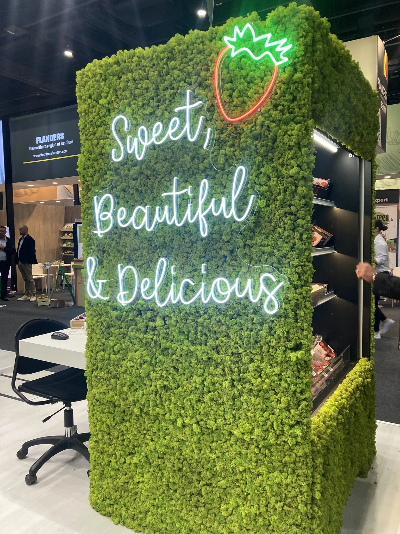 A berry stand at Fruit Logistica