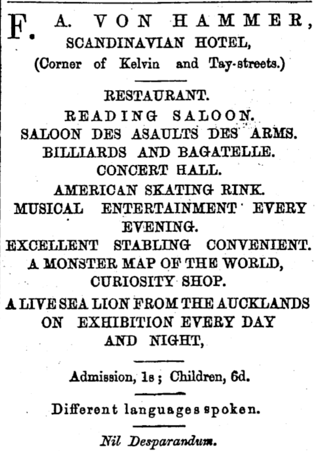 Papers Past; Southland Time, 16 March 1868, Page 3