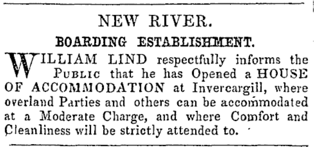 New River Boarding Establishment advert.

Otago Witness, Issue 265, 27 December 1856, Page 2