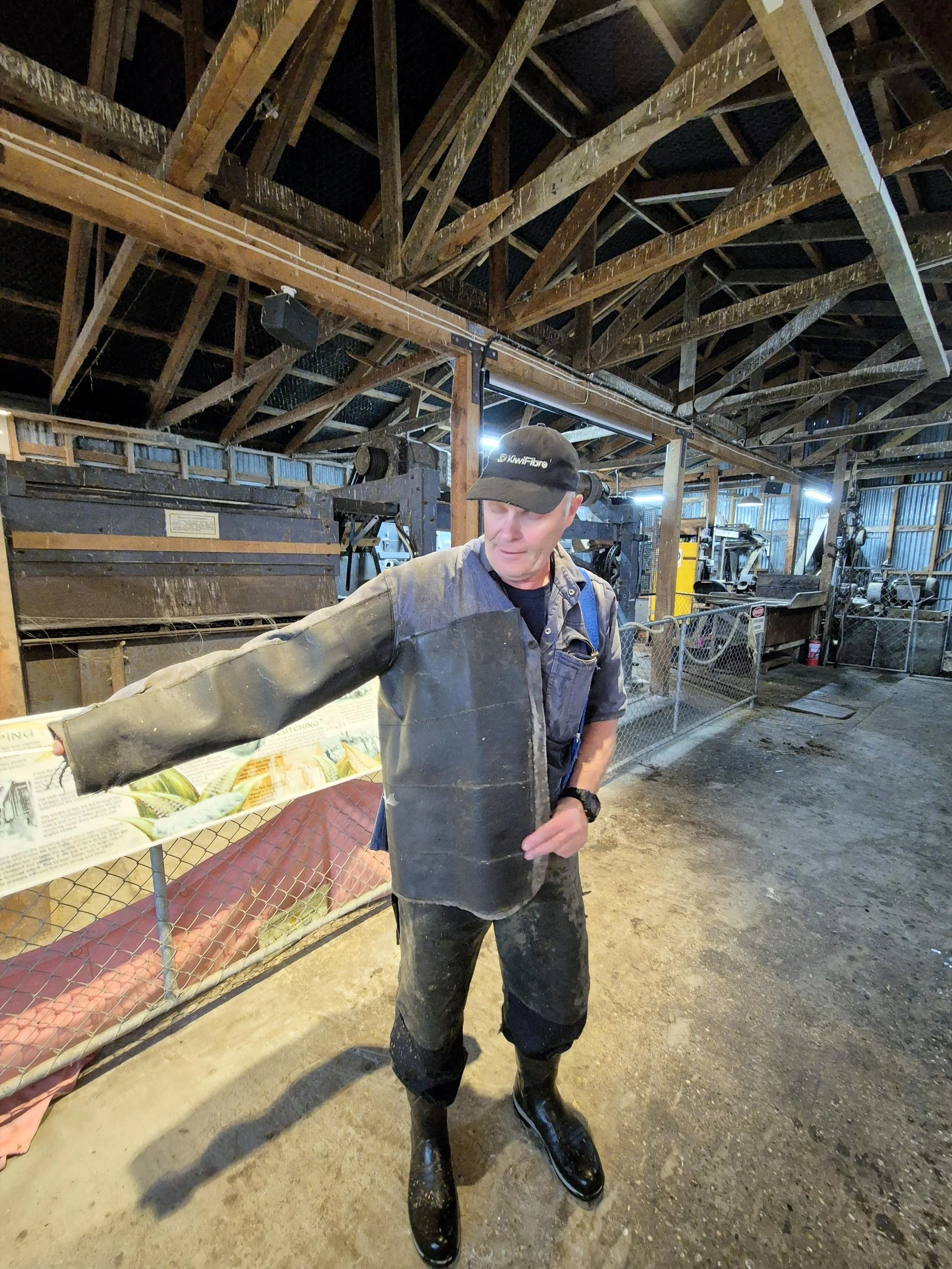 Vaughan Templeton is modelling the jacket.