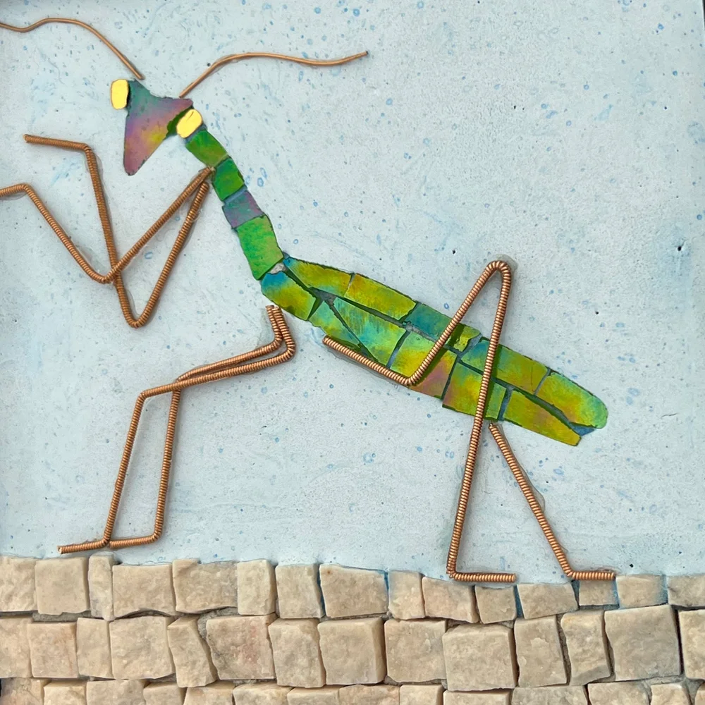 【GWセール】COLE Praying Mantis サーフボードセット Green Praying Mantis Mosaic — Kimberly MacDonald Mosaics