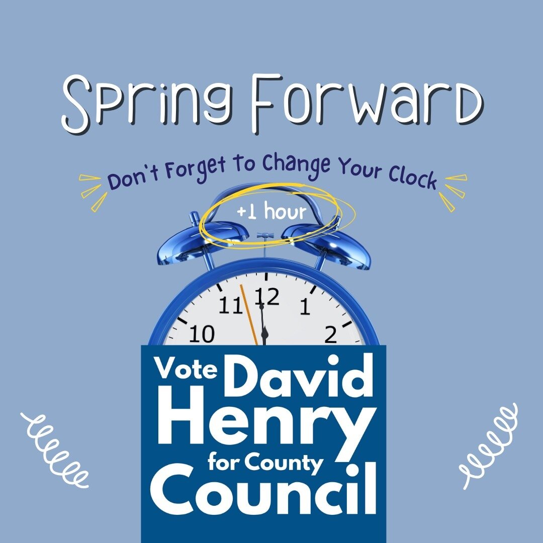 Don't forget to change your clocks!