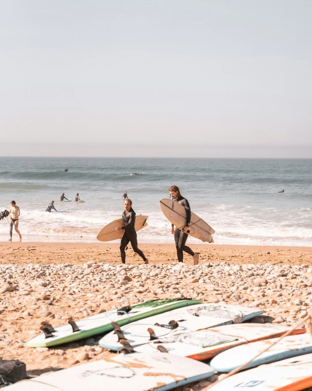 Some resets happen at a desk.
Others happen in the ocean.

During the 10-day Focus &amp; Flow retreat, there&rsquo;s the option to surf with Maryam El Gardoum, a 5&times; Moroccan surf champion and business owner.

Supporting women-led businesses mat