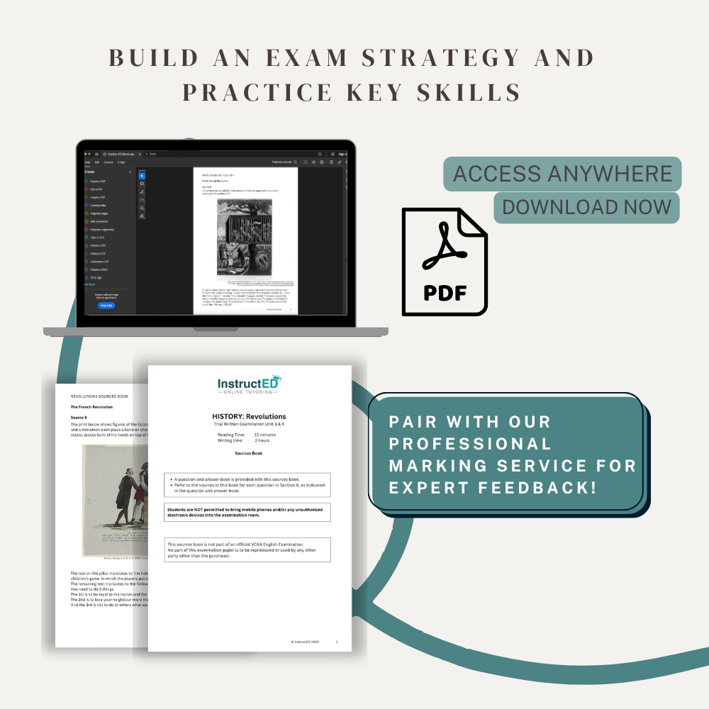 VCE History Revolutions practice exam with suggested answers