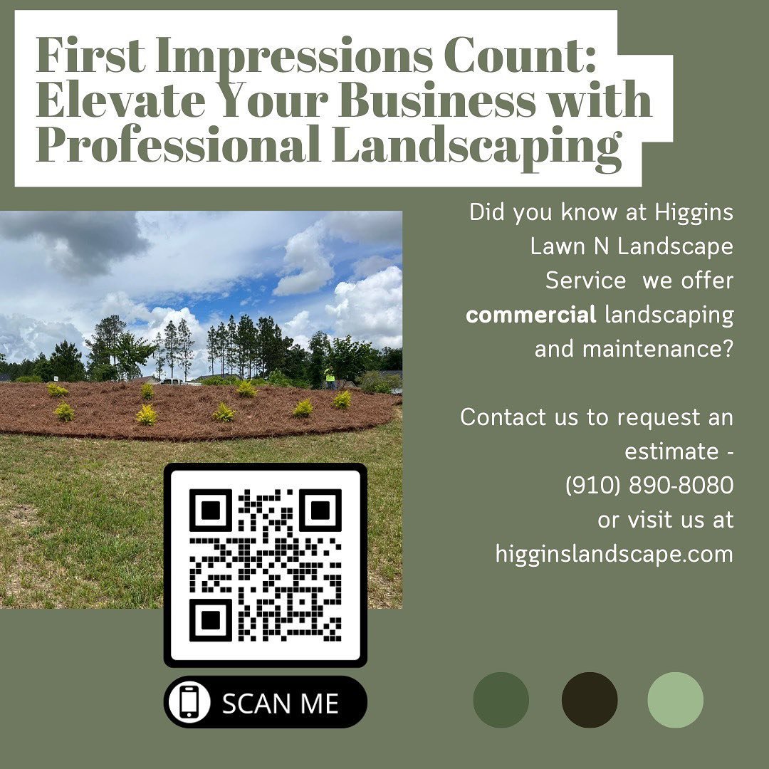 Does your commercial property need a boost in curb appeal? Let us help you create a lasting first impression to your clients and customers.

At HLLS, we offer commercial property landscaping and maintenance. Give Eli a call at (910) 890-8080 or visit