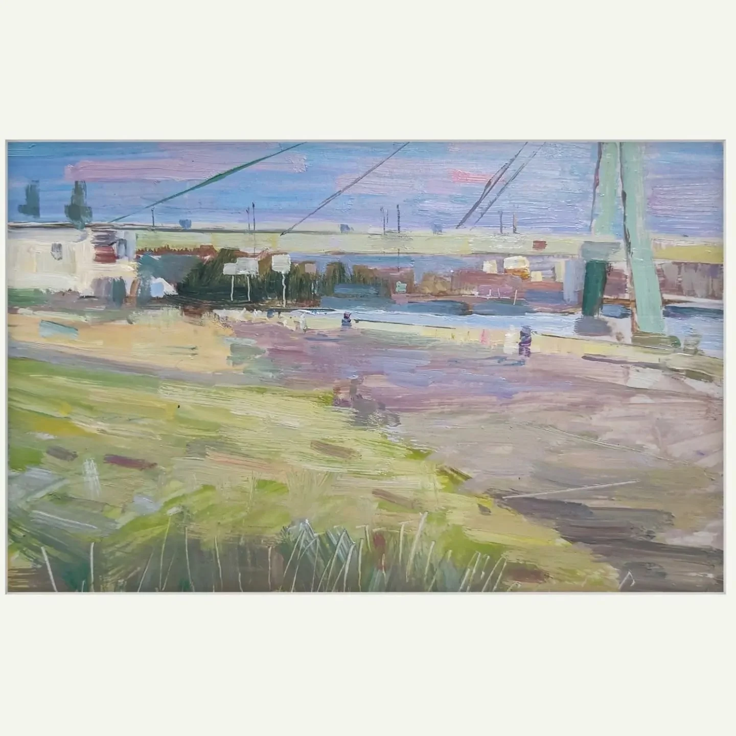 Here I share with you a couple of plain air oil studies, in a couple of places in Cologne... Painting outdoors at this moment is a very special meditative act for me, connecting with the phenomenon of light and reacting to its change is something ver