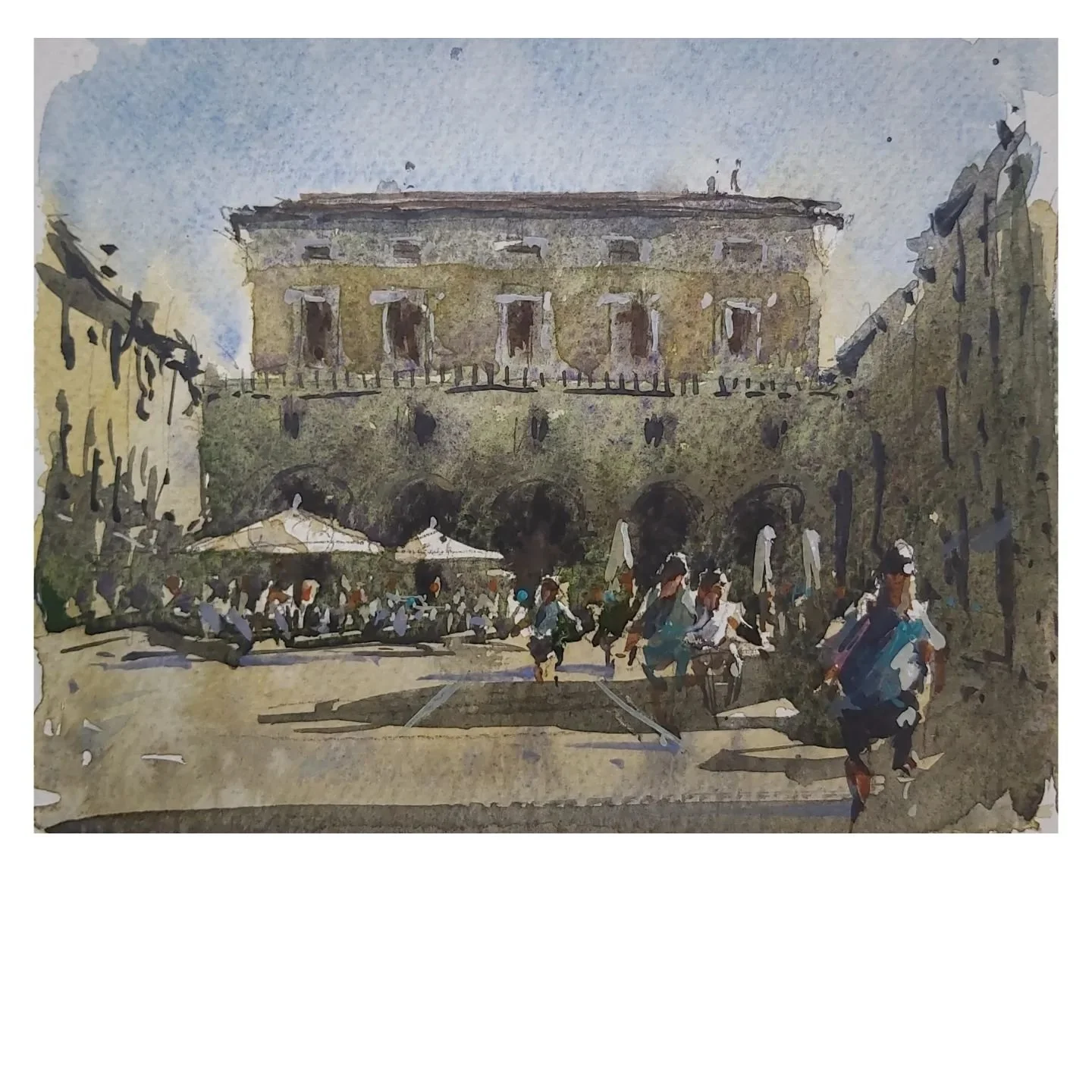 Here&rsquo;s a quick sketch of the city that has been my base this season(Sarzana, piazza Luni) . During my time here, I&rsquo;ve had the chance to discover a different side of Italy. Liguria, with its unparalleled beauty, continues to surprise and i