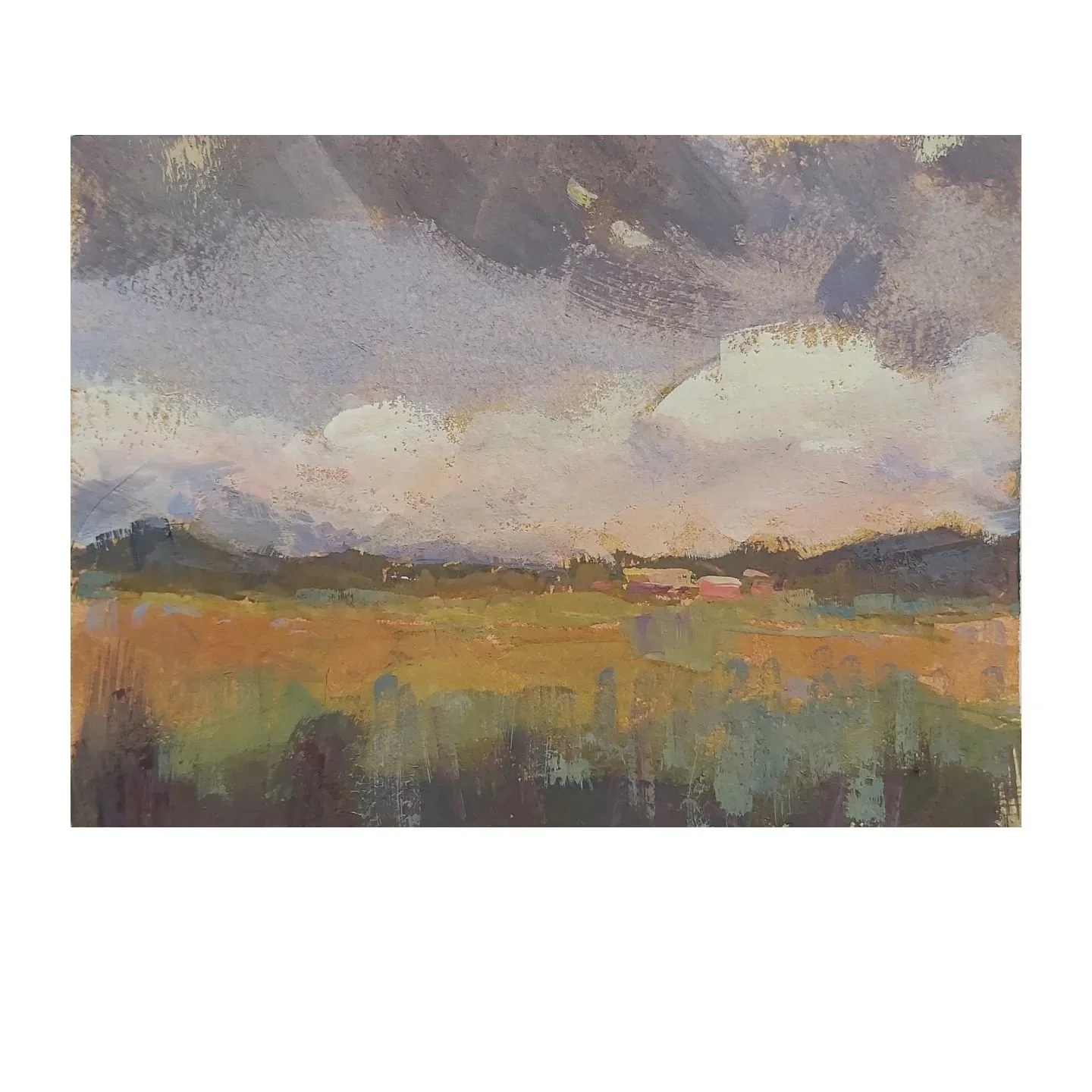 Today, I&rsquo;m sharing another study of the Tuscan landscape. This piece is done in gouache in my sketchbook, measuring 14 x 10 cm. It&rsquo;s a preparatory work for a series of oil paintings inspired by these landscapes. The idea is to shift away 