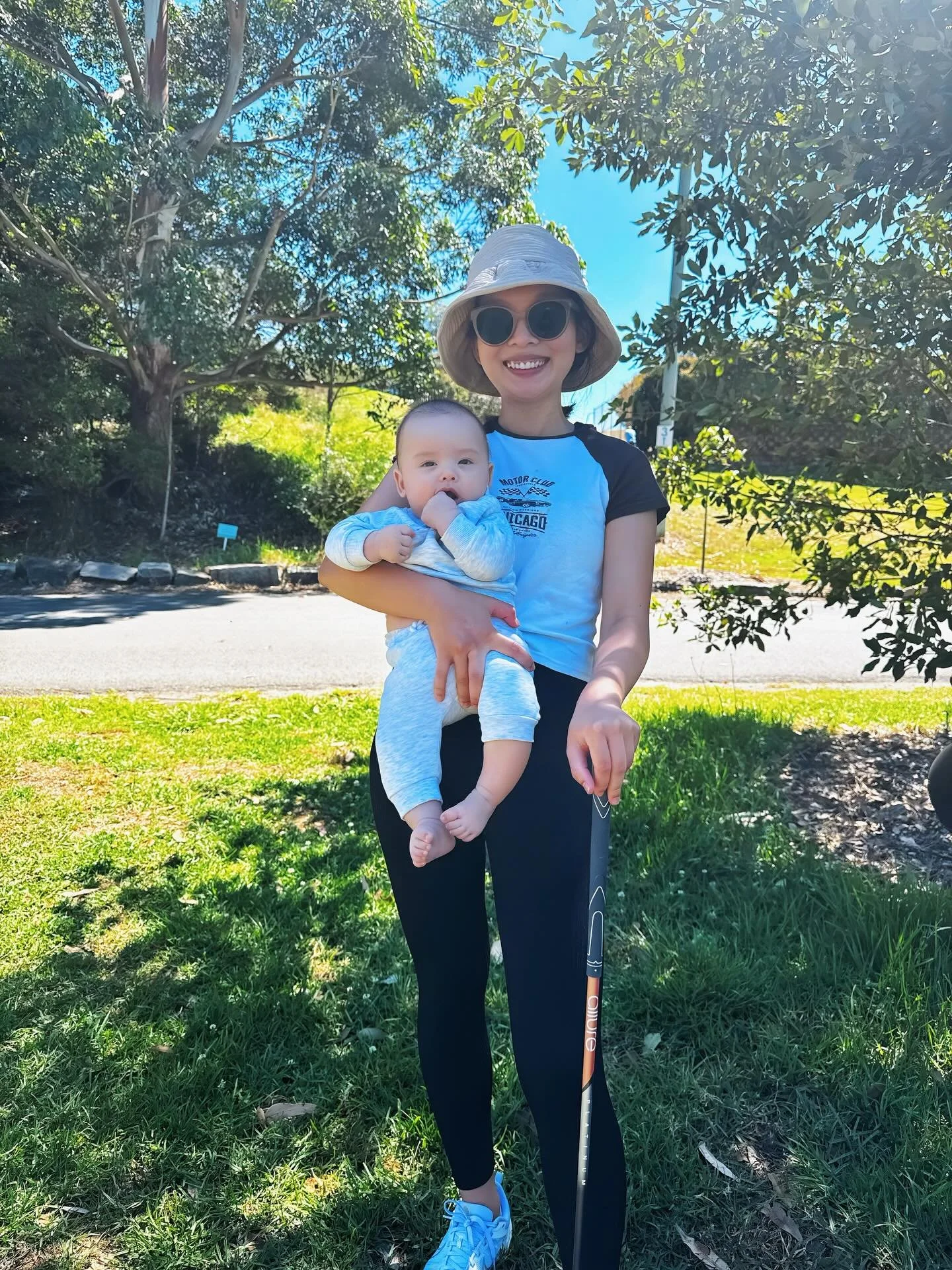 Here&rsquo;s Harry who kept watch while his mum Hali, did some short game practise with Kylie 😊