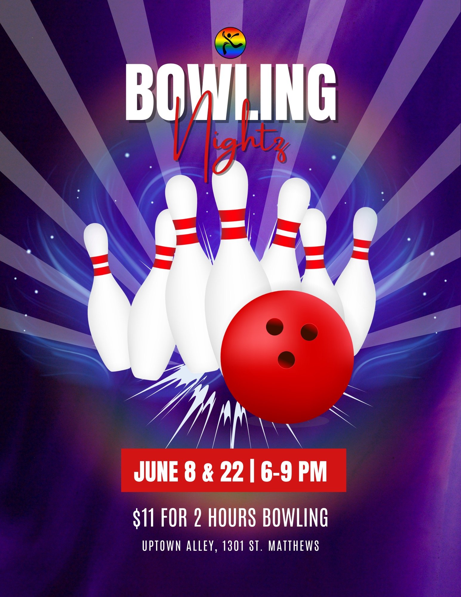 June Bowling Nights at Uptown Alley!
⠀
Roll into June with Out There Winnipeg for not one, but TWO bowling nights this month! Grab your friends, lace up those bowling shoes, and come knock down some pins with the community.
⠀
WHEN: Monday, June 8th A