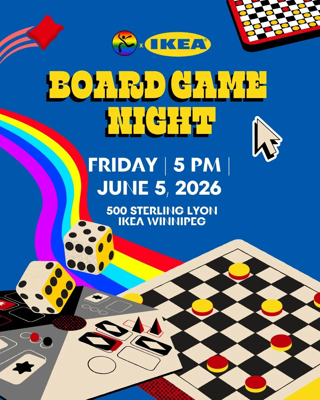 IKEA Pride Board Game Night!
⠀
IKEA Winnipeg is offering us a chance to host a Pride Week Board Game Night in their store, and it's totally free! Just bring your enthusiasm, your pride spirit, and a few of your favourite games!
⠀
WHEN: Friday, June 5