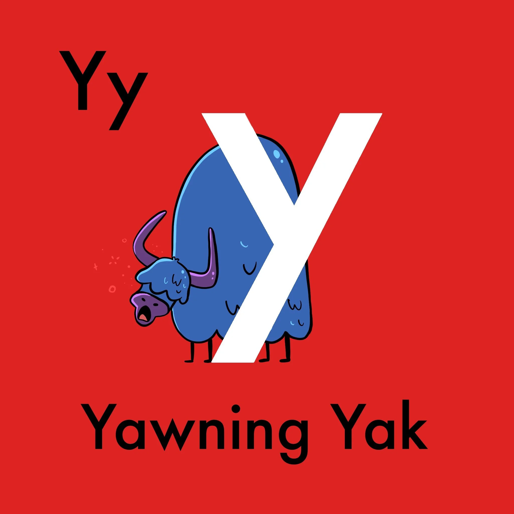 Zzzzz...Yawning Yak is the sleepiest yak at Kye School. He wishes for a cozy yellow meadow to sleep in! With its yodel-like yawns, Yawning Yak yawns its way through the hills. Yawning Yak's yawns are so contagious that you might find yourself yawning