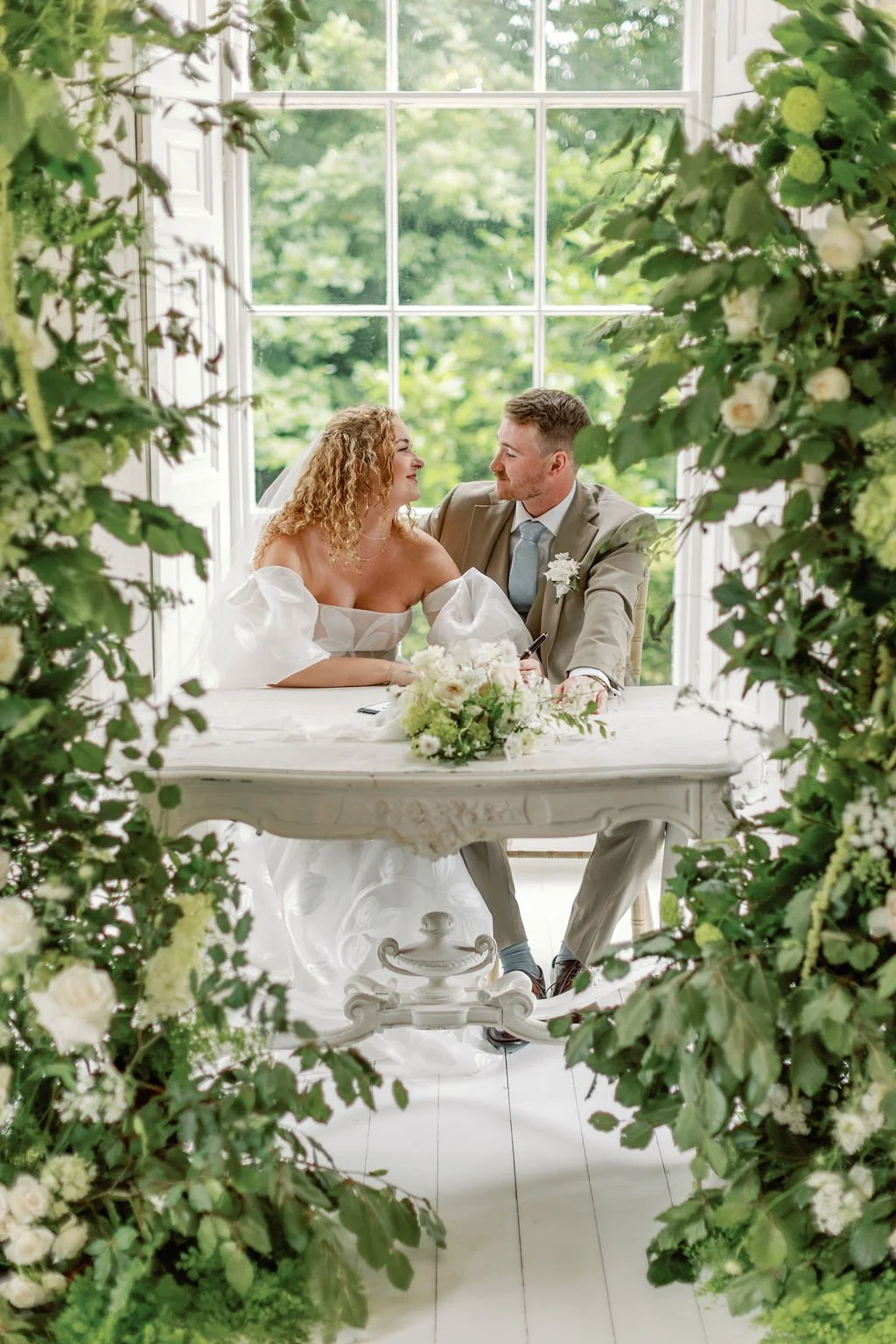 romantic english country garden wedding flowers at Wootton hall
