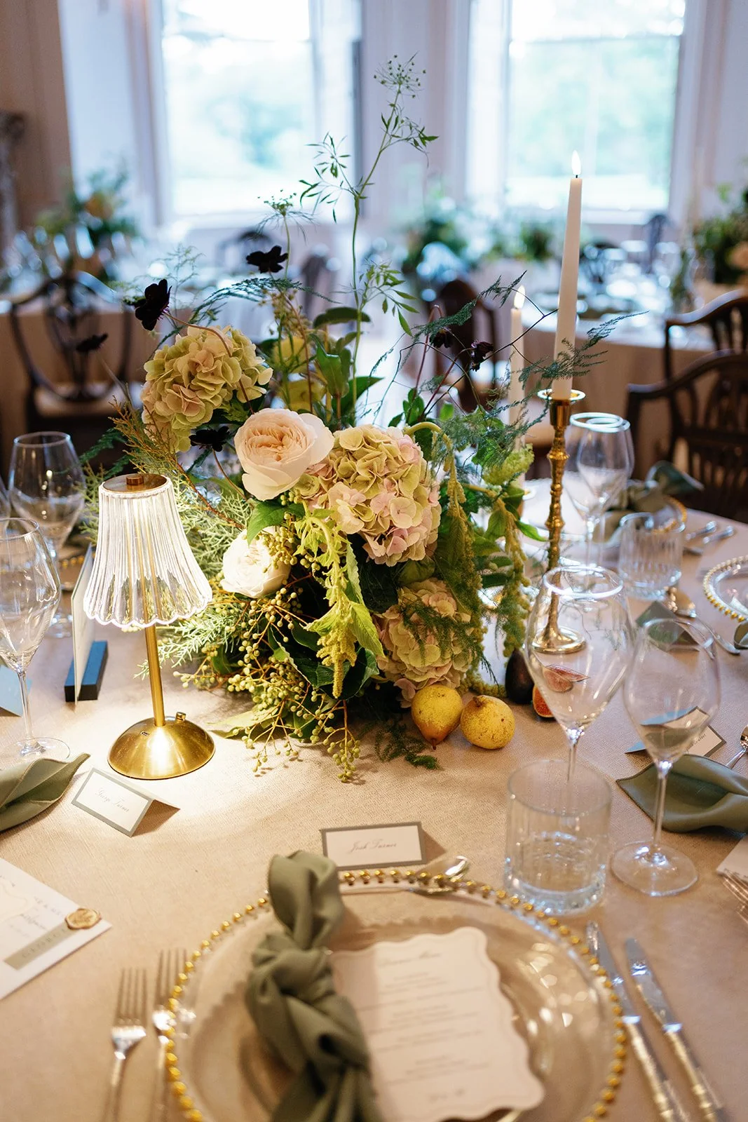tablecentre at Hotham Hall Estate