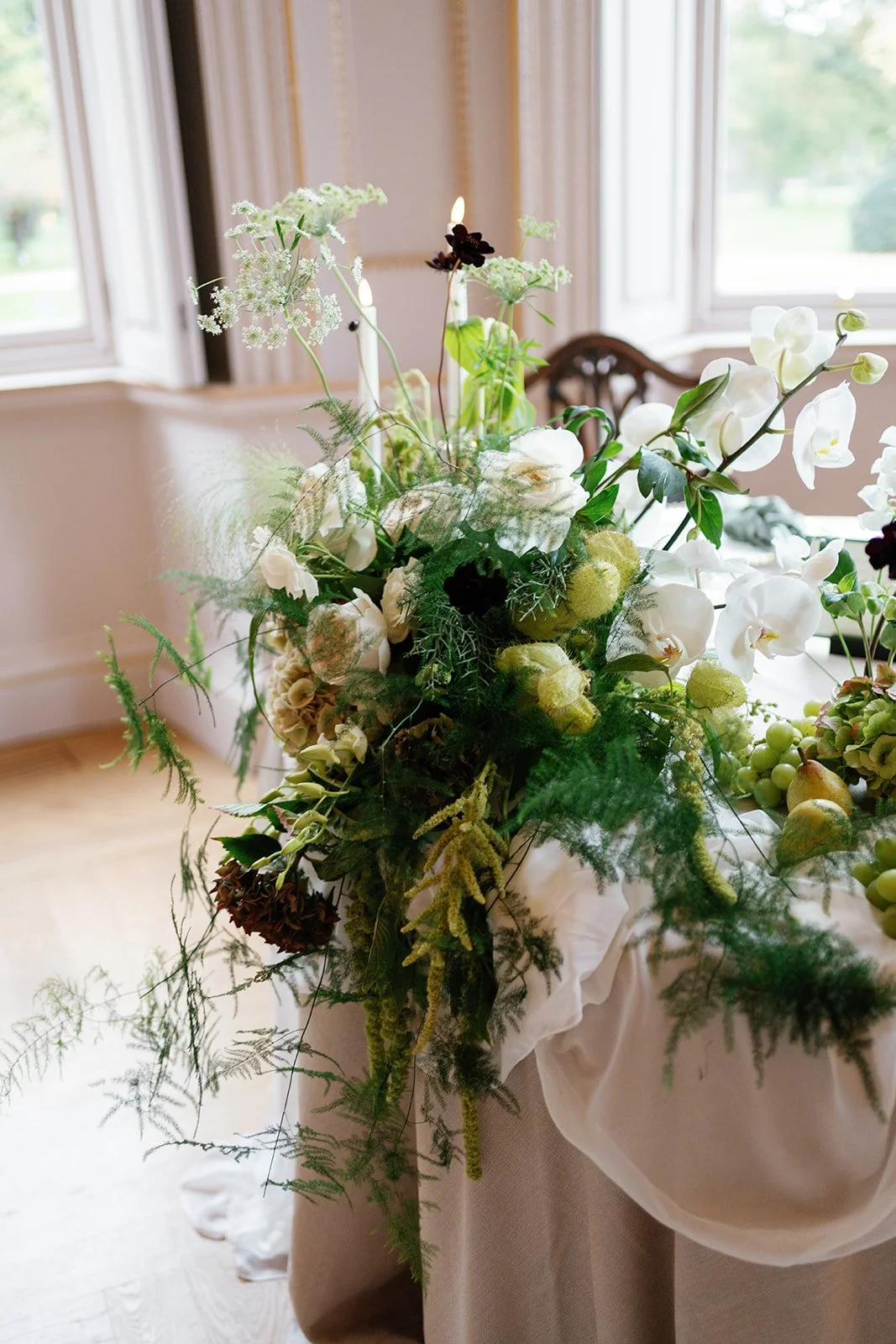 Old money flowers Hotham Hall estate