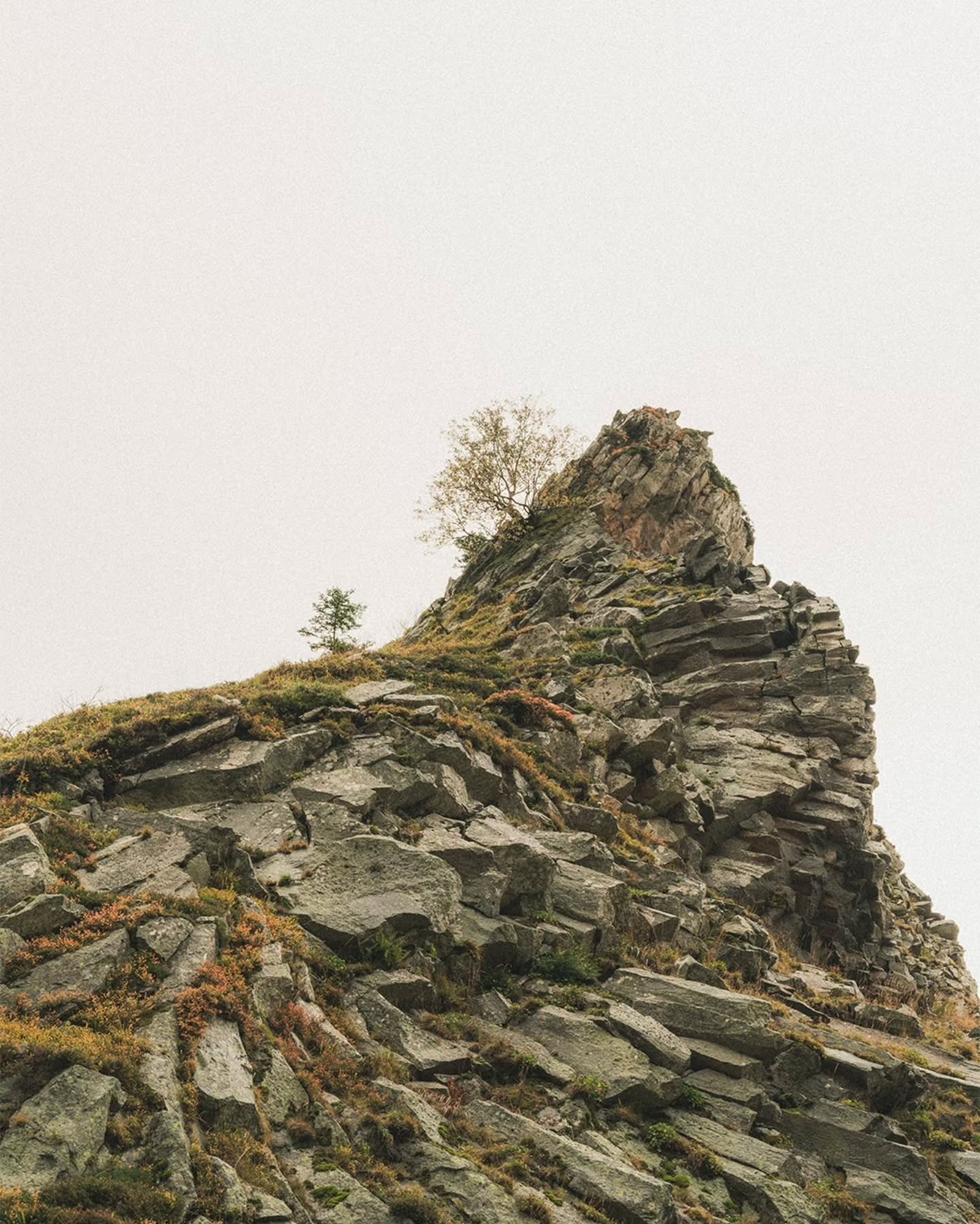 BRUME &bull;
Quand il est l&rsquo;heure de partir, sache que la montagne ne t&rsquo;attendra pas. Cach&eacute; entre deux ar&ecirc;tes, le soleil glisse sur les pentes, et tu devras autant te pr&eacute;lasser que l&rsquo;admirer pour en recueillir to