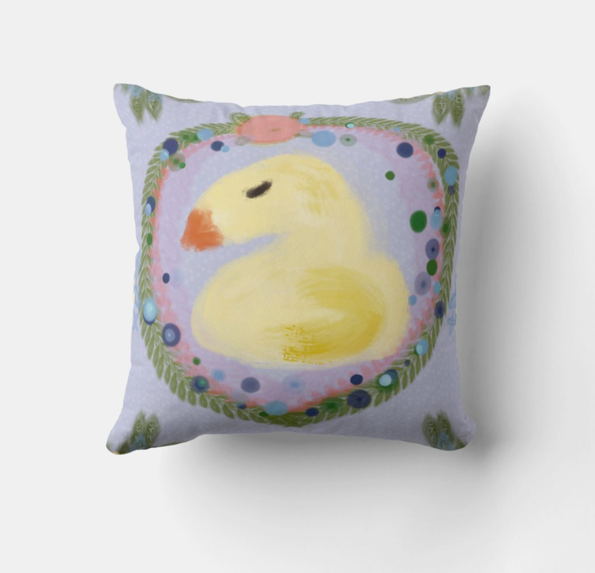 Just Ducky 16x 16 Throw Pillow by Urban Jipse