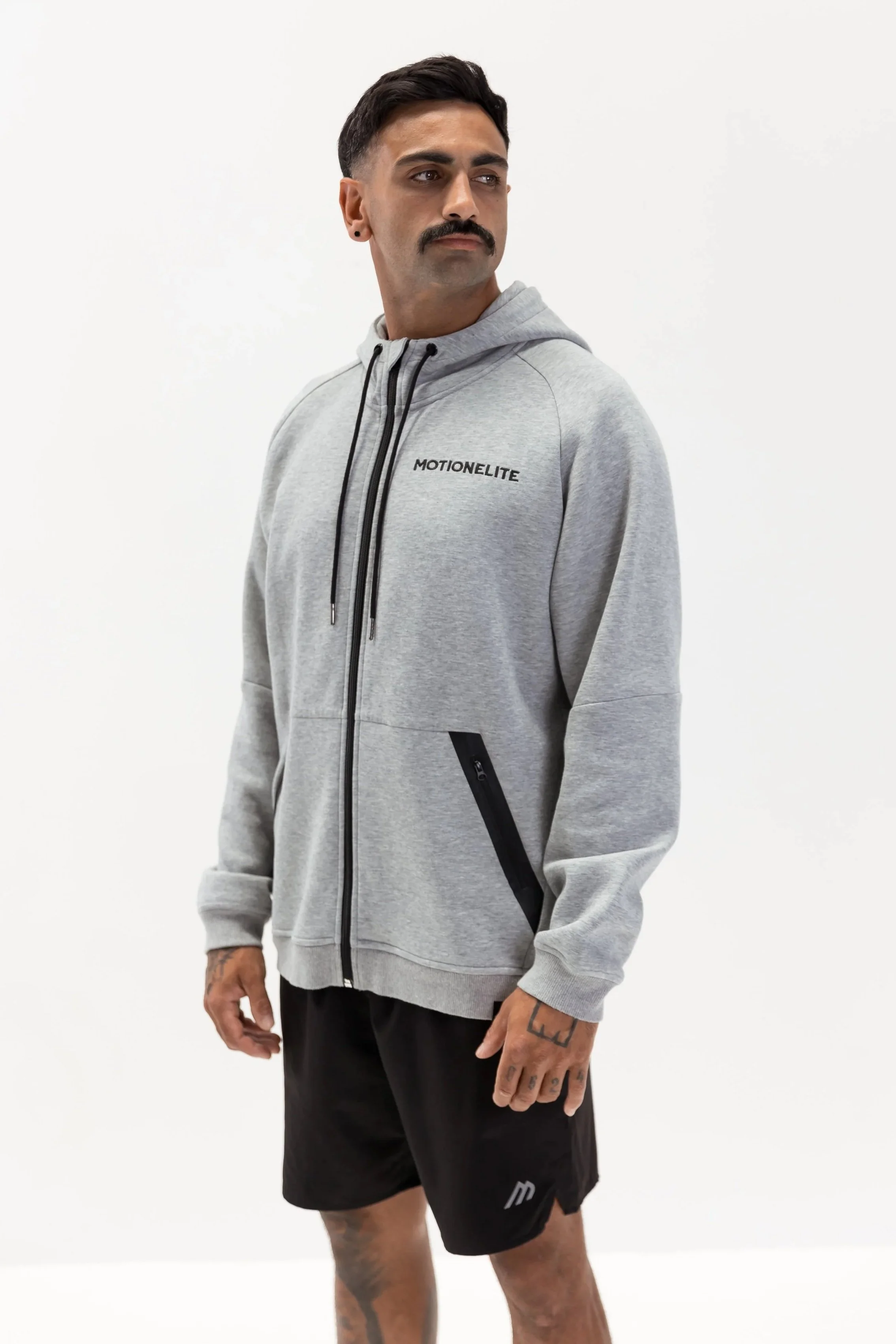 Hybrid Zip Up Hoodie