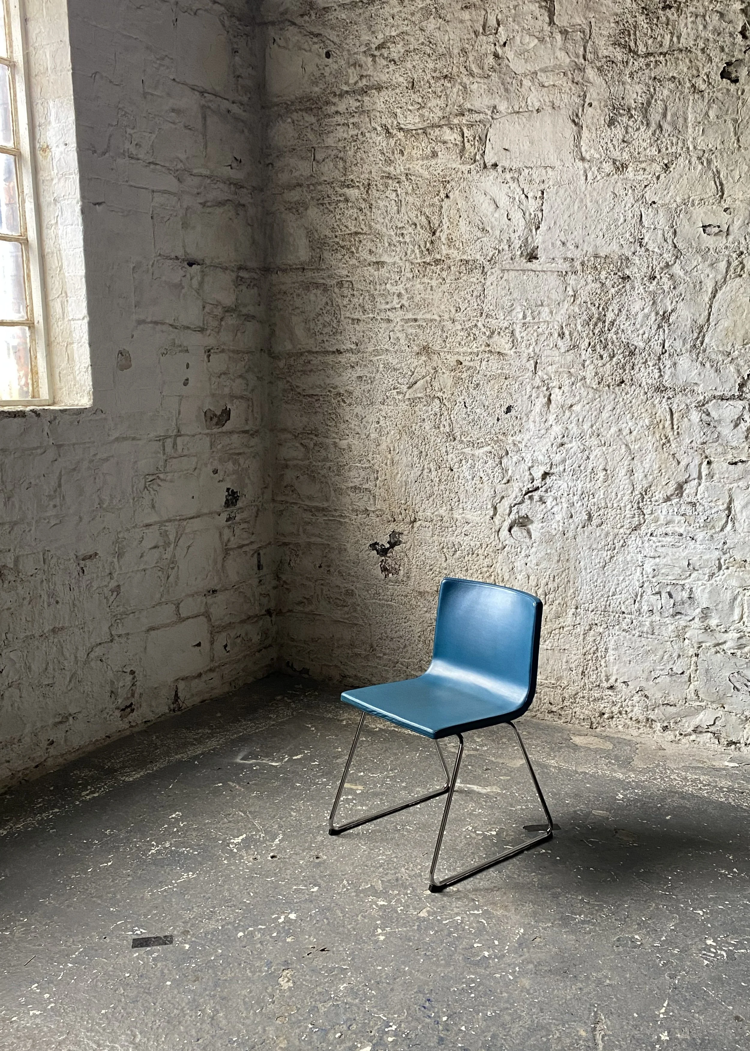 Blue Leather Chair