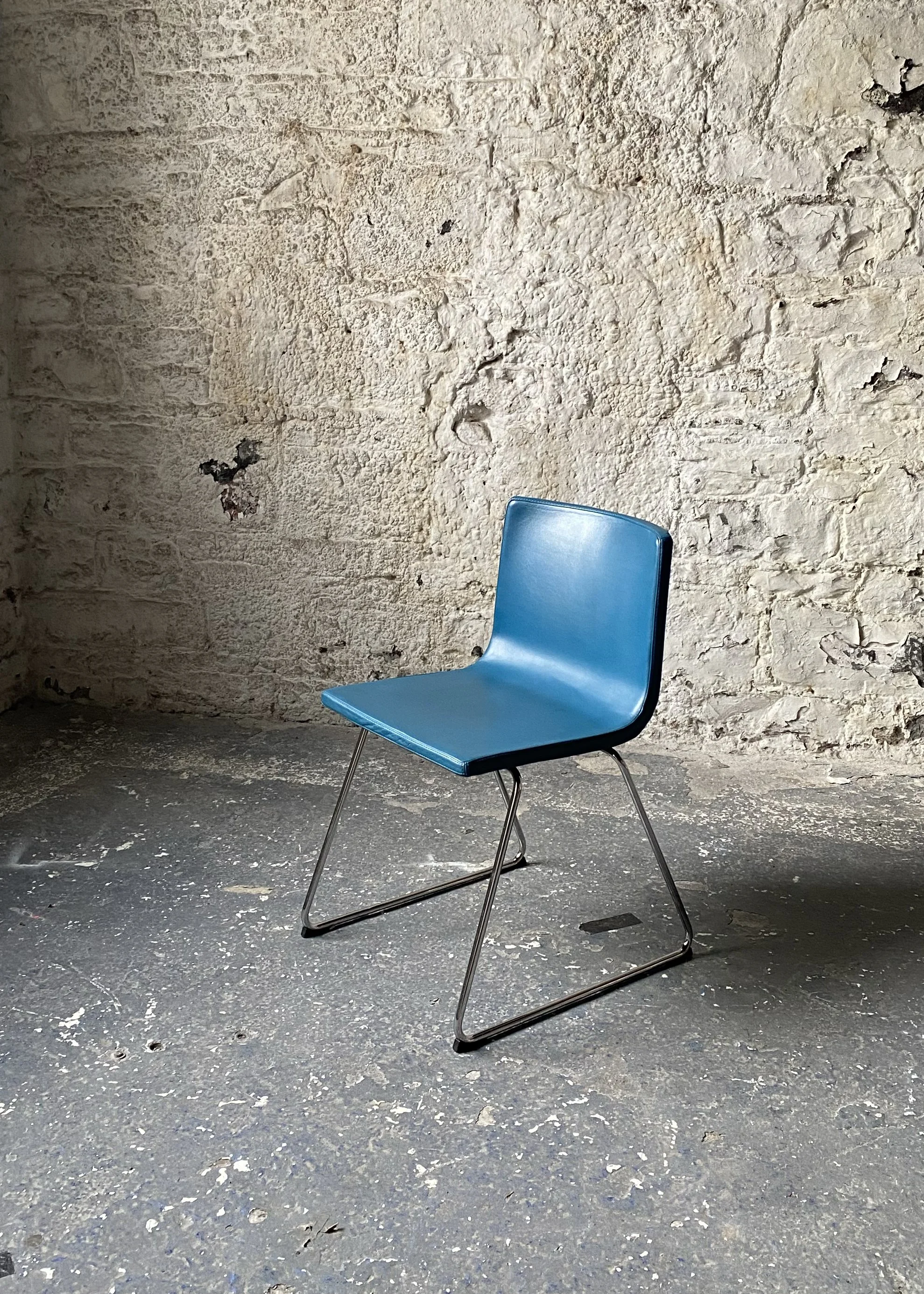 Blue Leather Chair