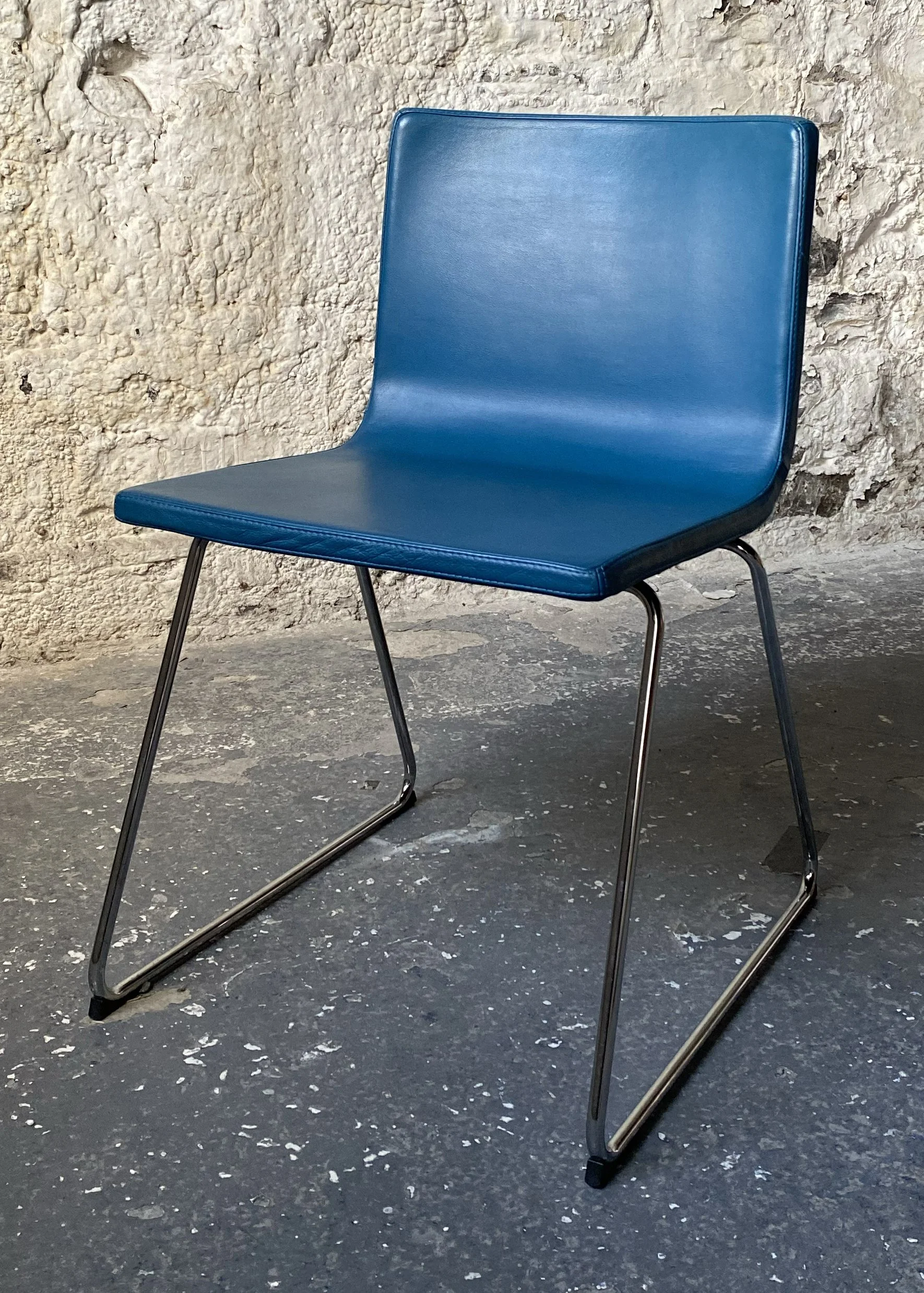 Blue Leather Chair