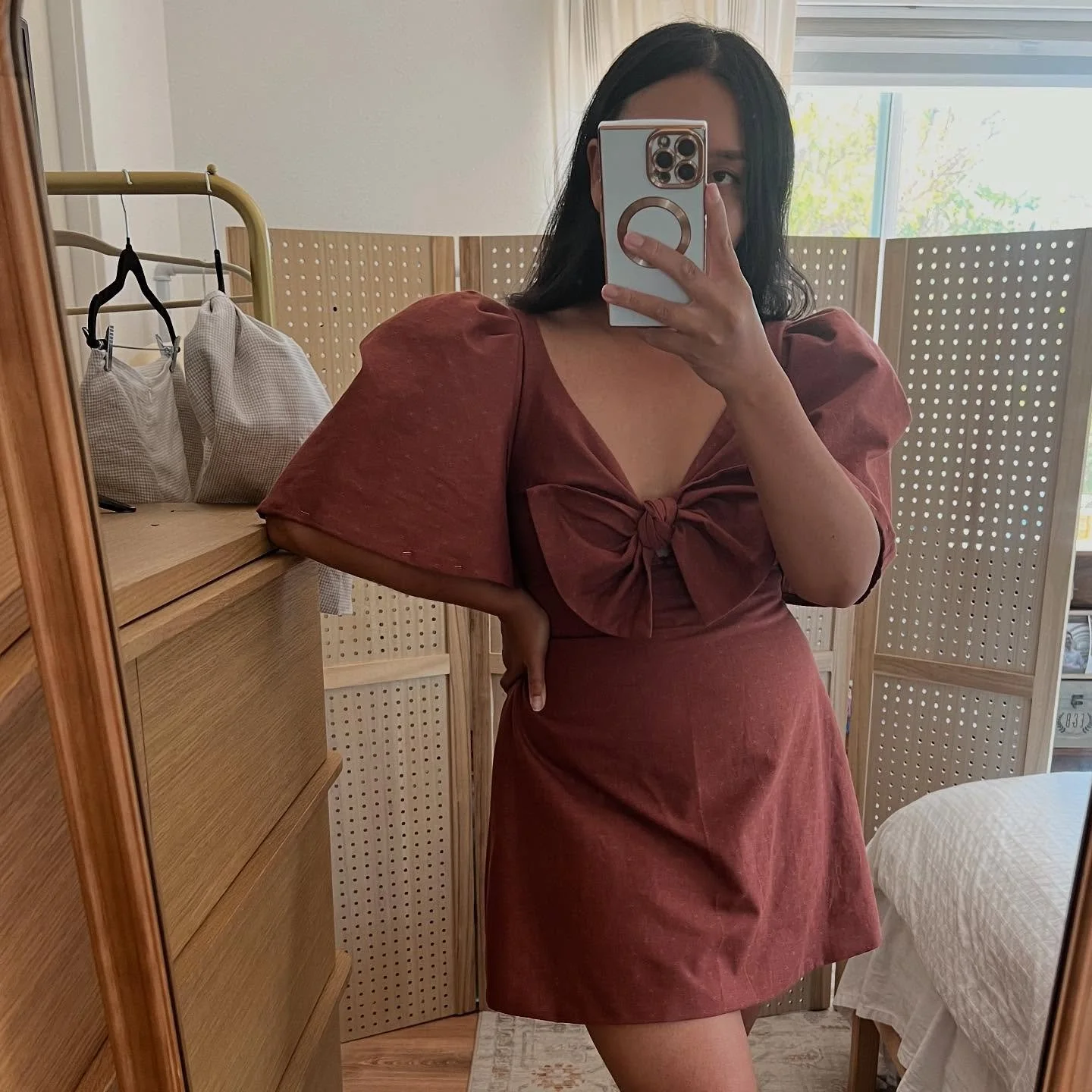 I&rsquo;ve been dreaming of an easy mini dress to add to my shop for a while but for some reason I never got around to it. Honestly, it&rsquo;s probably because I never wear them myself, but this one is so pretty on. I love the addition of the puffed