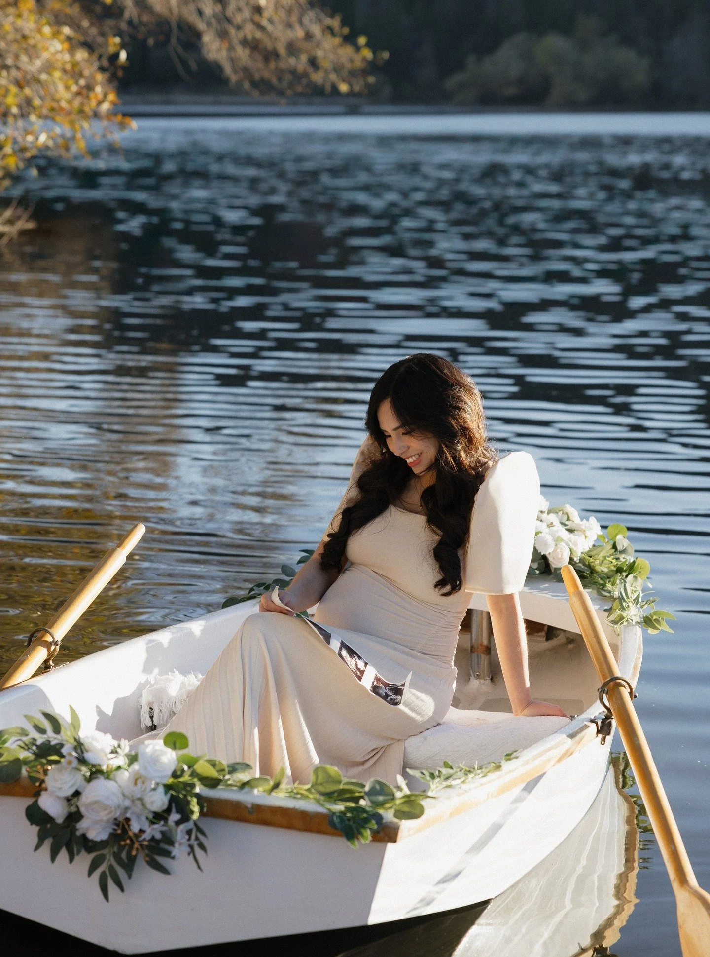 This is Kim, a beautiful first time mama to be. I had the pleasure of making this dress into a converted Filipiniana back in the Fall. This is not something I do very often but I loved the vision that Kim had for this dress for her maternity photosho