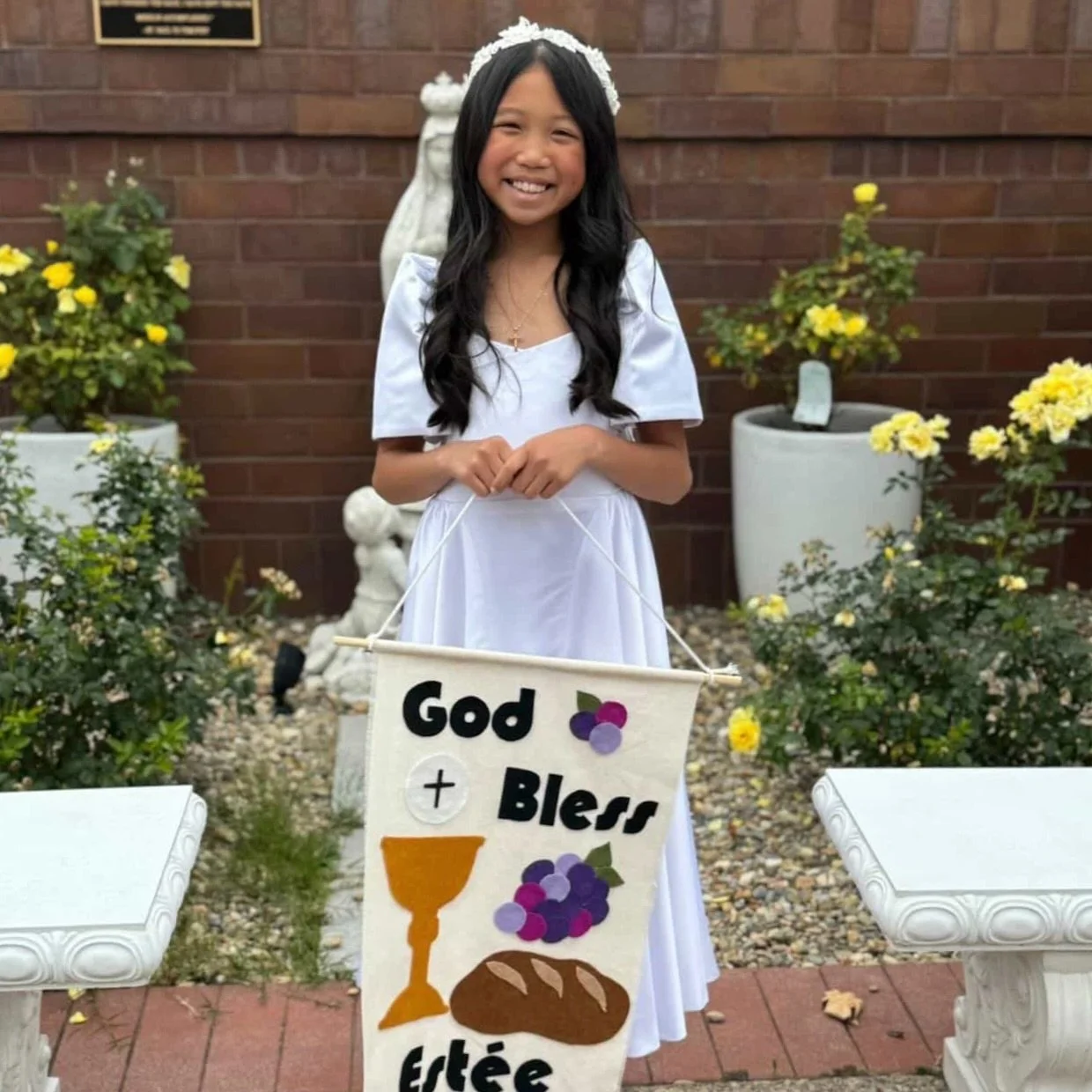 A roundup of some recent customer photos from my Little Lamb collection of religious white occasion wear and Spring 26! How sweet do these little girls look in their butterfly sleeves? 🥰 absolutely love getting this photos back 🤍 

#modernfilipinia