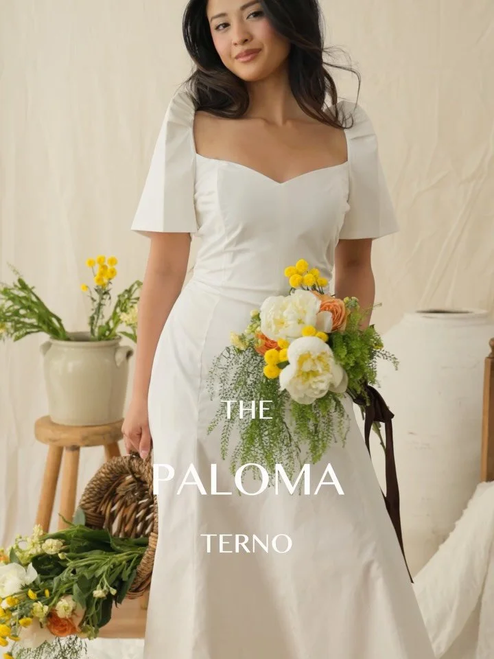 The Paloma Terno Dress, available tomorrow, Friday, May 29th, at 5am PST at www.shoplaunion.com

This dress could honestly be pre-bridal in white or just that go to summer dress for when you want something pretty to wear. I love how the rouching at t