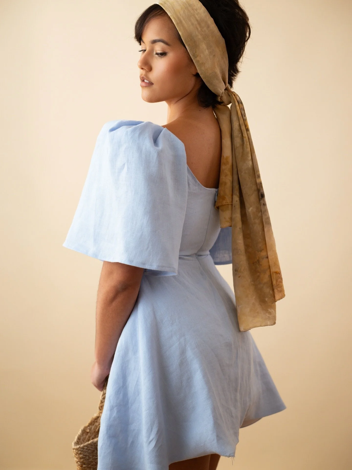 The Rosalie in soft blue is the perfect summer go-to. With voluminous sleeves and a mini length, this is Filipiniana that&rsquo;s both cool and comfortable. 

I&rsquo;m Eleonore, the designer behind La Union Filipiniana, and I make Filipiniana that y