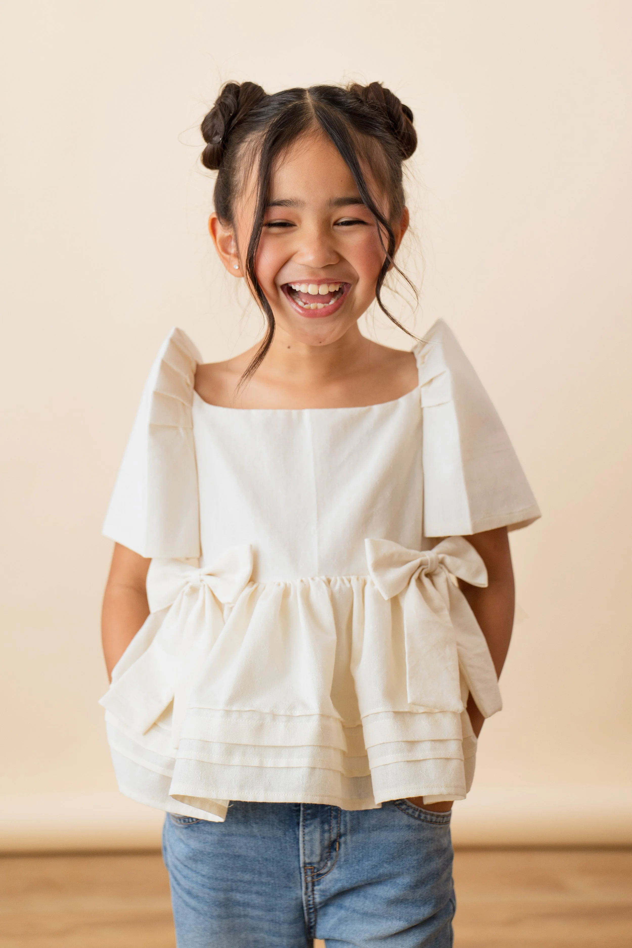 Nora Terno Top in Warm White