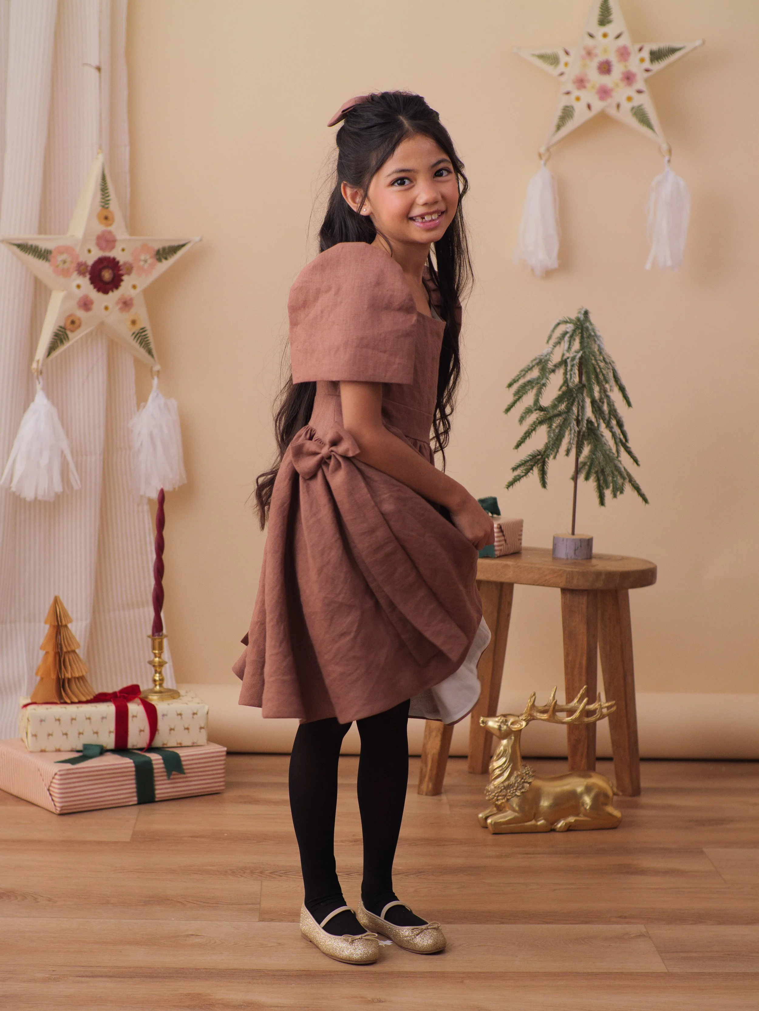 Charlotte Terno in Mocha Linen