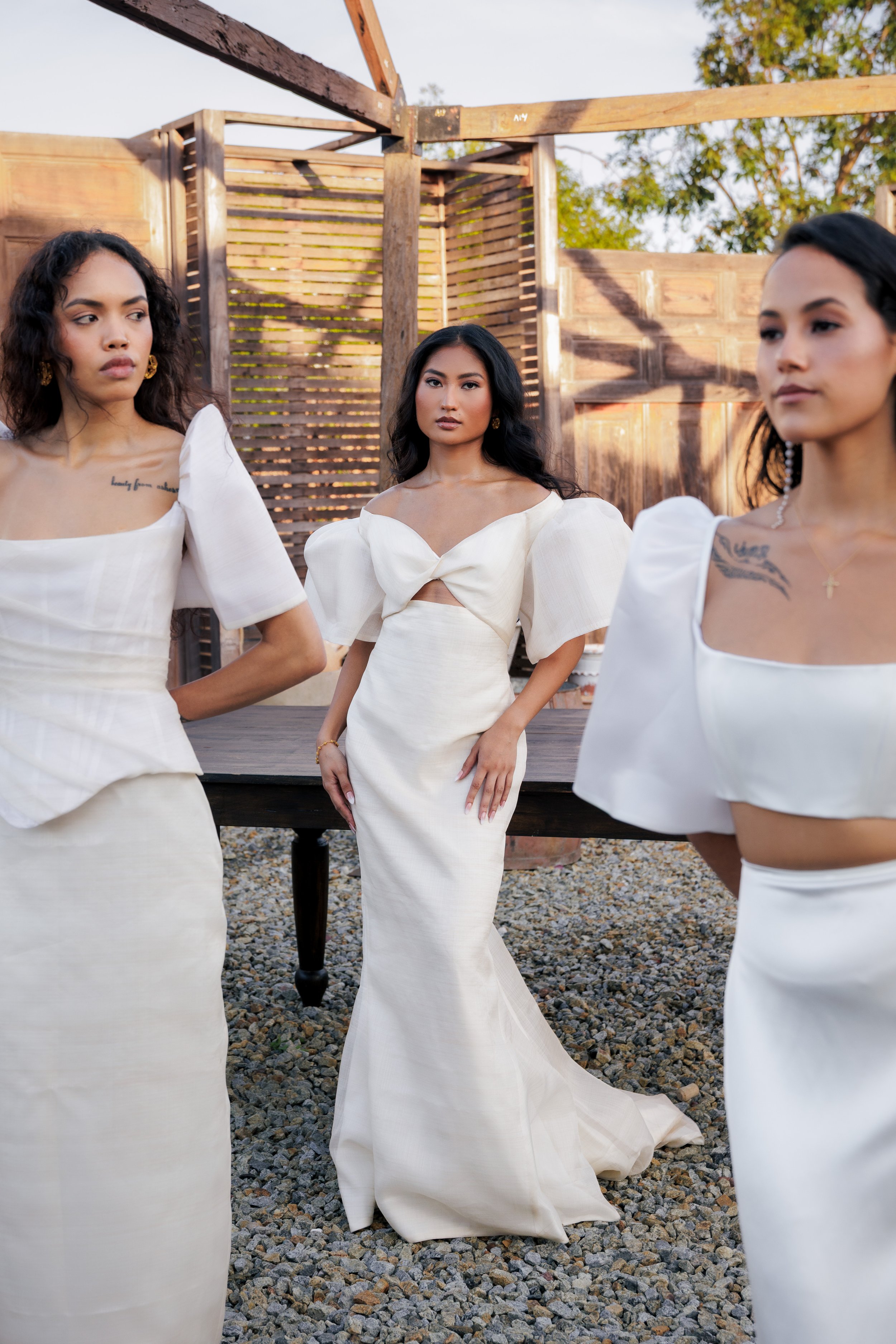 Immaculada Gown in Piña Silk