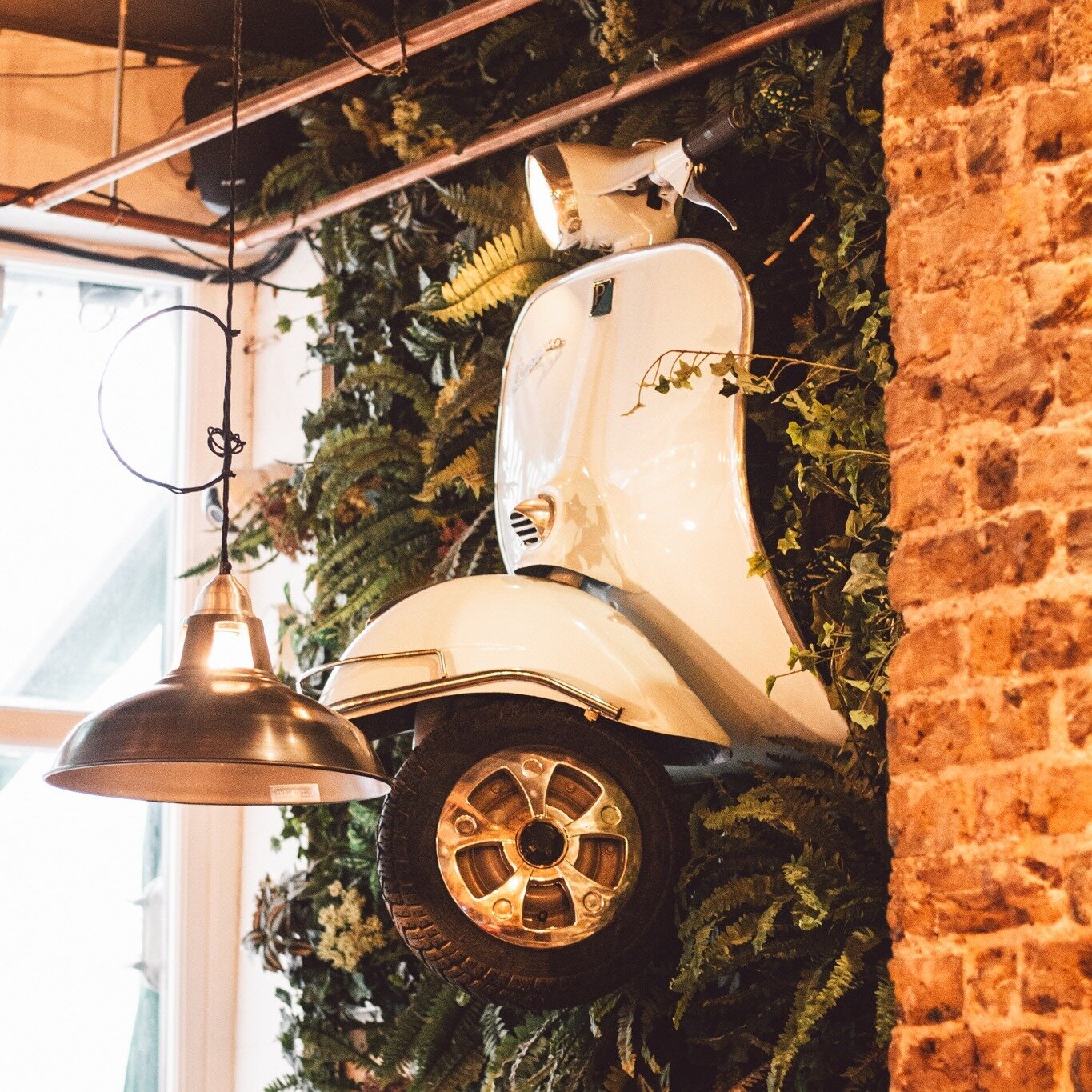 Vespas can be found both inside and outside our restaurant. 

The place is just packed with them! Come and check them out at our Leicester Square spot and grab some delicious food while you're here!

#RideInStyle #DineInStyle #VespaLove #InstagramWor